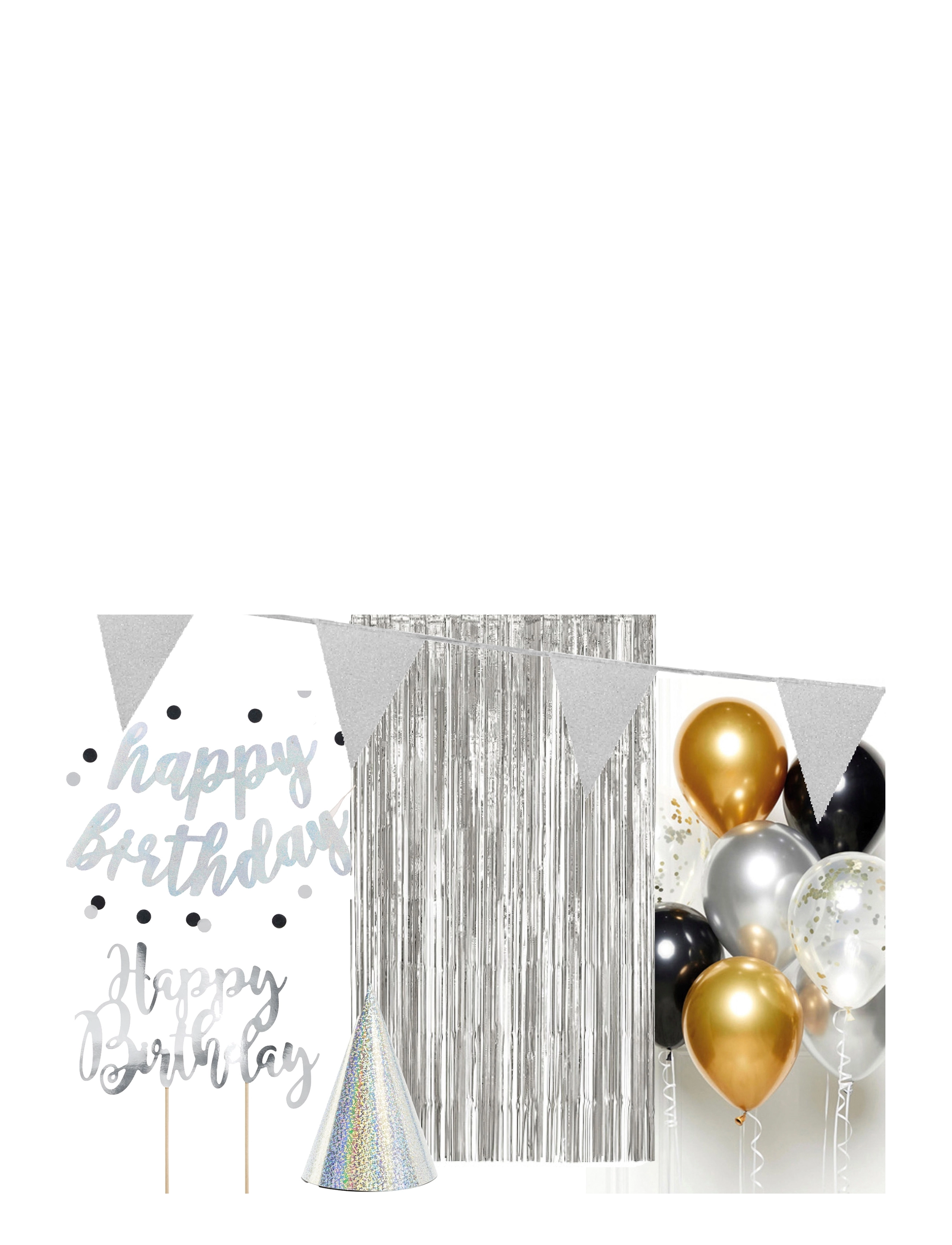 IPK Happy Birthday Bundle Silver, One Size, Spielzeug, Silber - Children's Birthday, Kinder