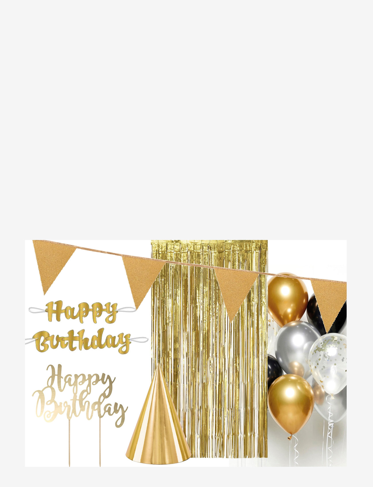 IPK - HAPPY BIRTHDAY BUNDLE GOLD - madalaimad hinnad - gold - 0
