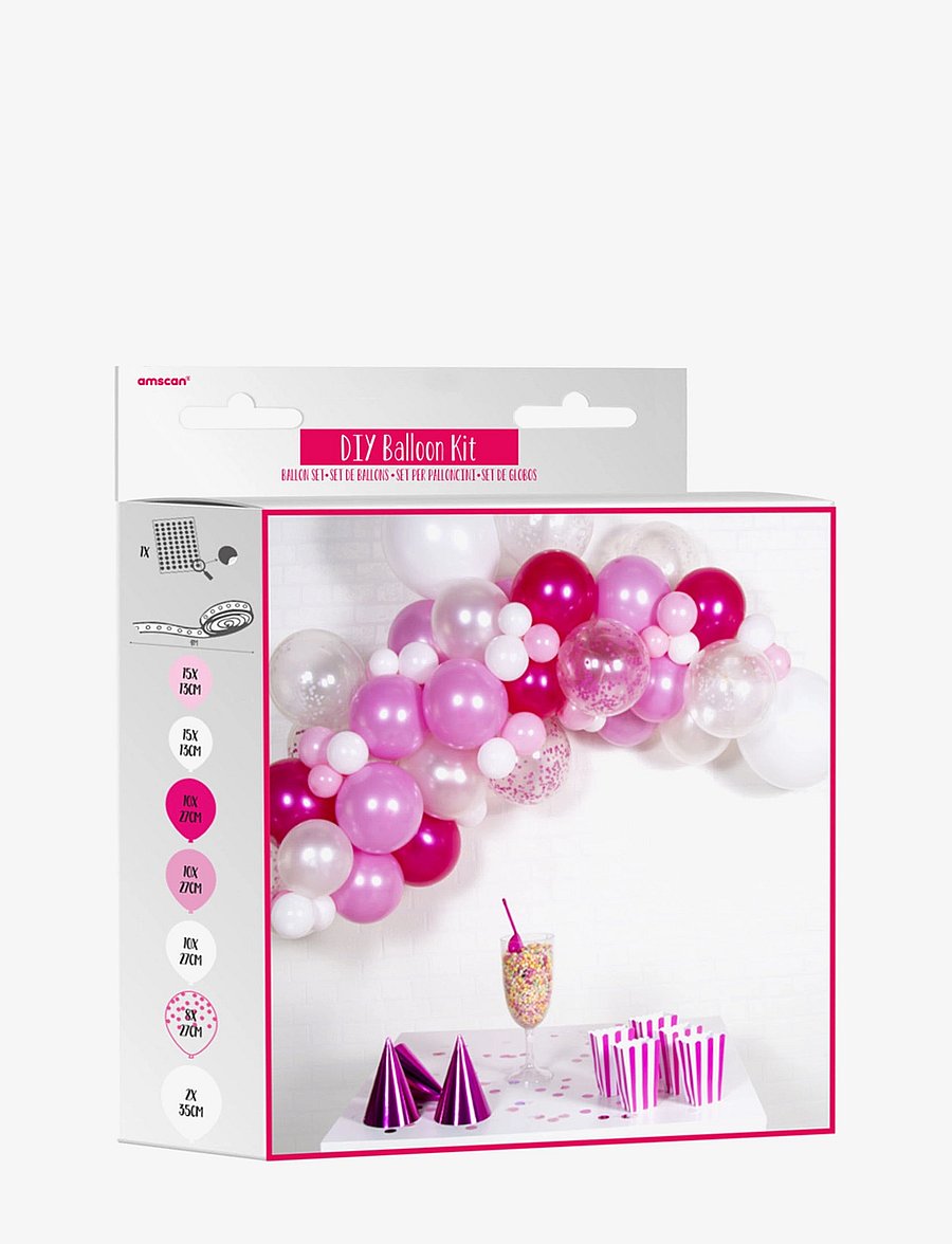 IPK - DIY balloon garland pink shades 70 balloons - kinderparty - pink - 1
