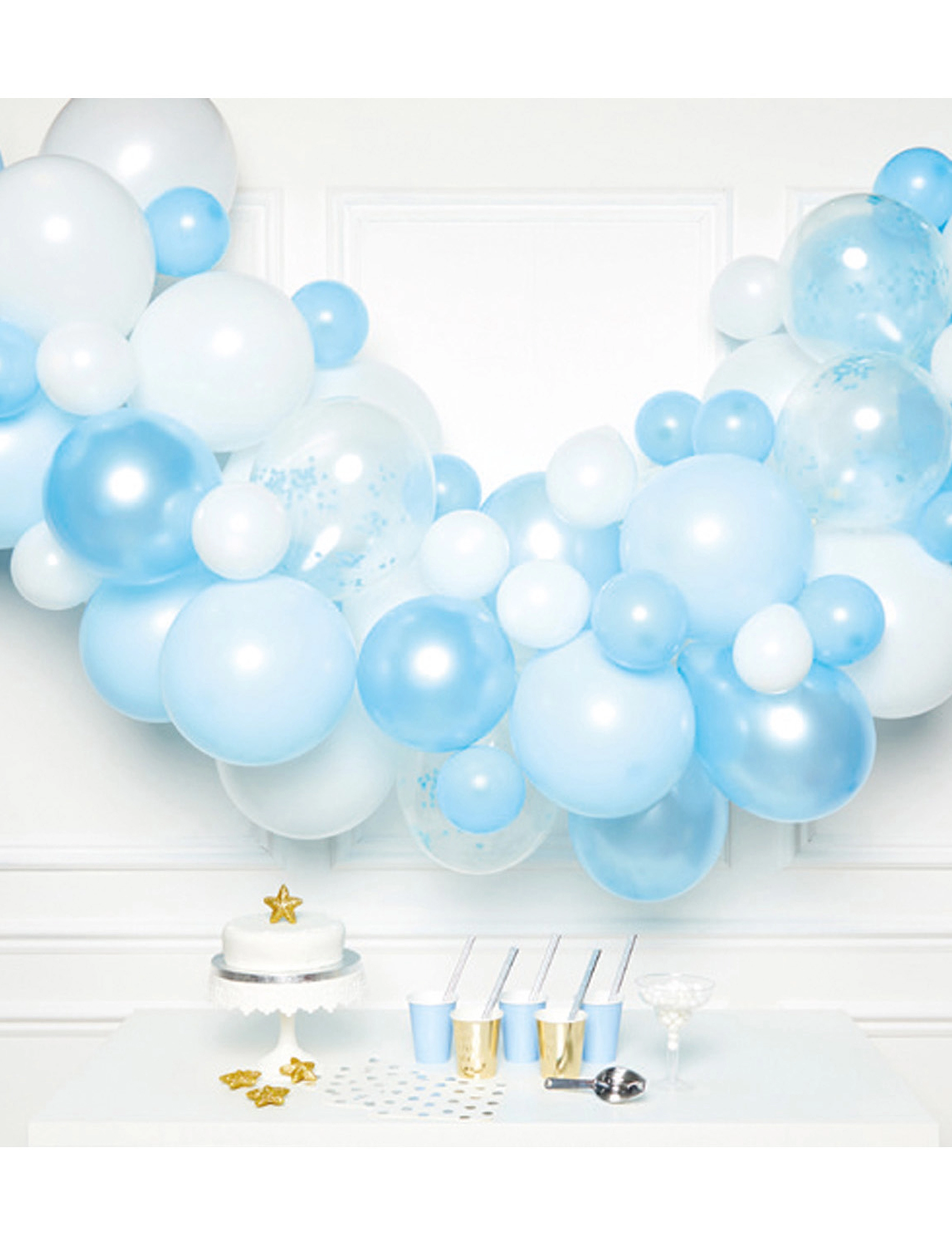 IPK Diy Balloon Garland Light Blue Shades 70 Balloons, One Size, Blue, Legetøj > Children's Birthday, Børn