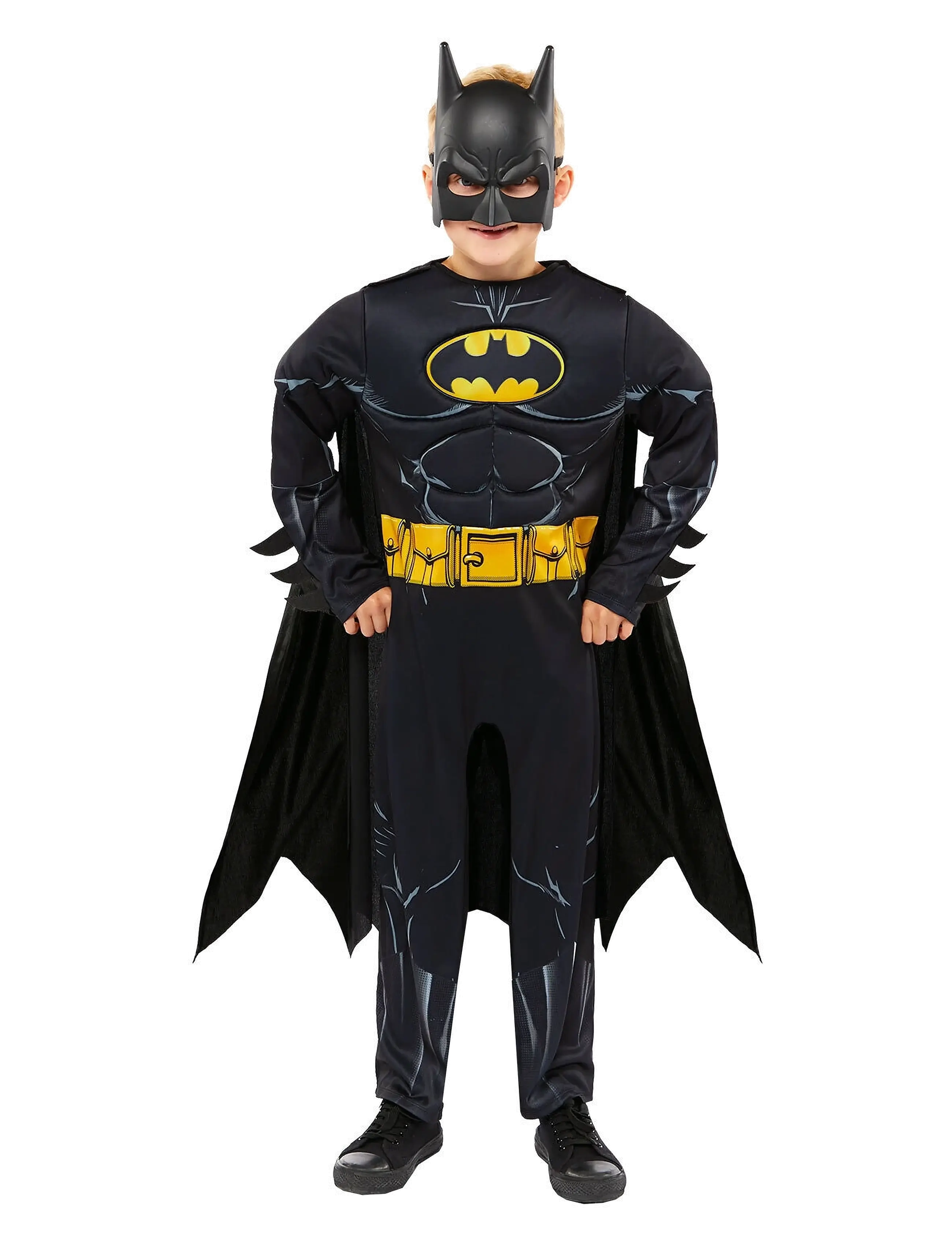 IPK Batman Costume 128 Cm, Børn, Character Costumes, Sort, Str: 128 CM