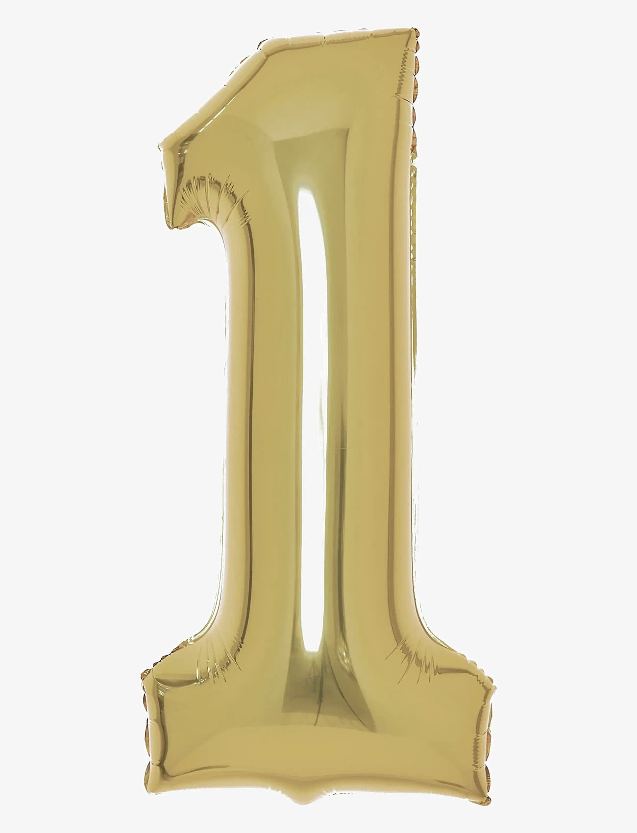 IPK - Number Foil 1 White Gold 86 cm - vakarėlių reikmenys - multi color - 0