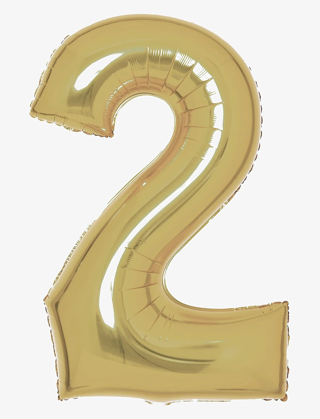 IPK - Number Foil 2 White Gold 86 cm - partybedarf - multi color - 0