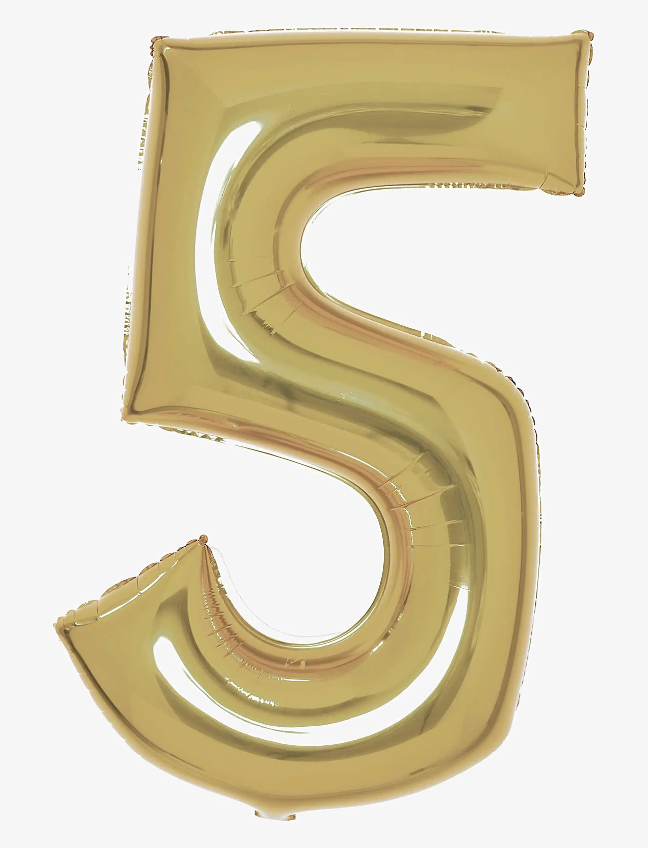 IPK - Number Foil 5 White Gold 86 cm - partybedarf - multi color - 0