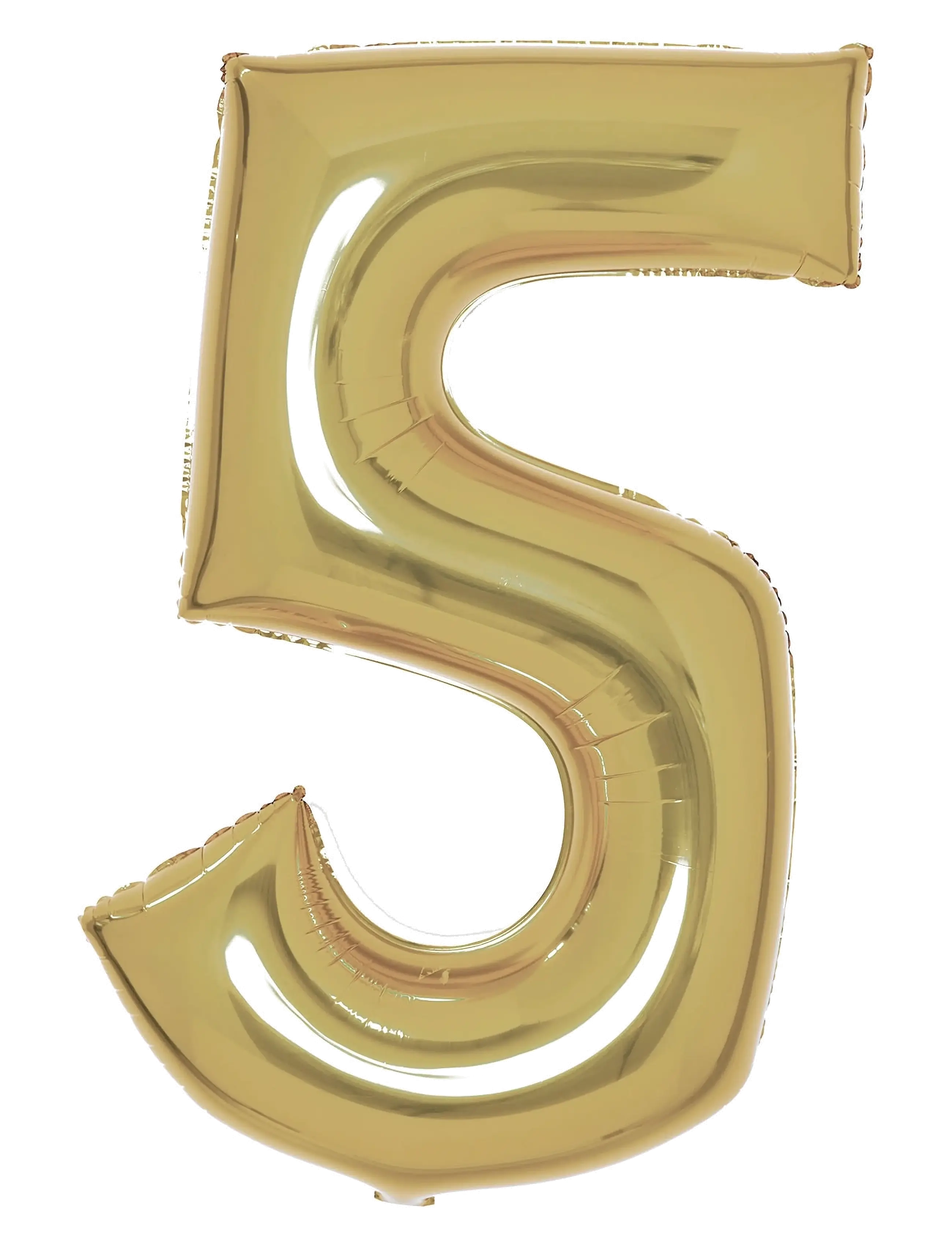 Number Foil 5 White Gold 86 cm - MULTI COLOR