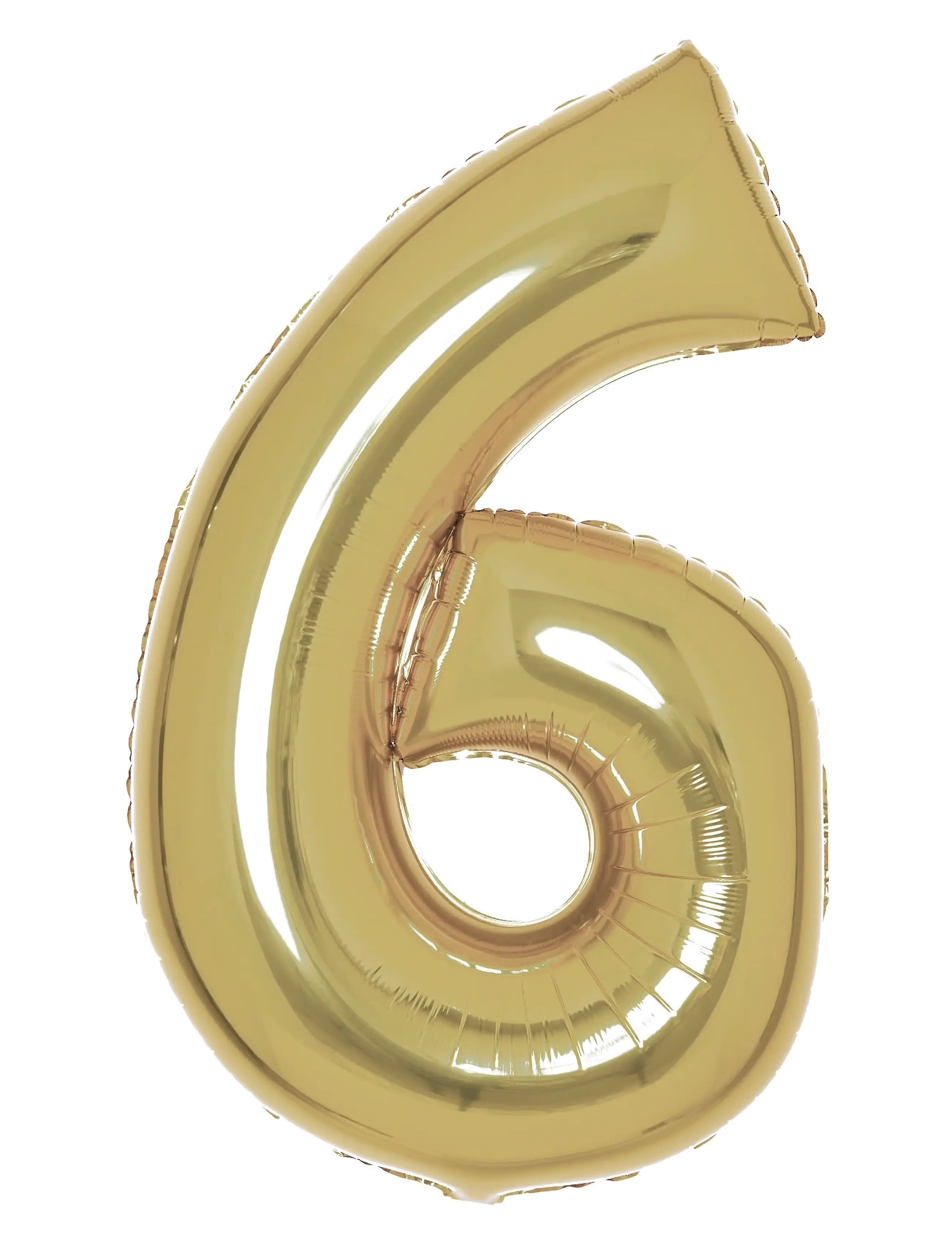 Number Foil 6 White Gold 86 cm - MULTI COLOR