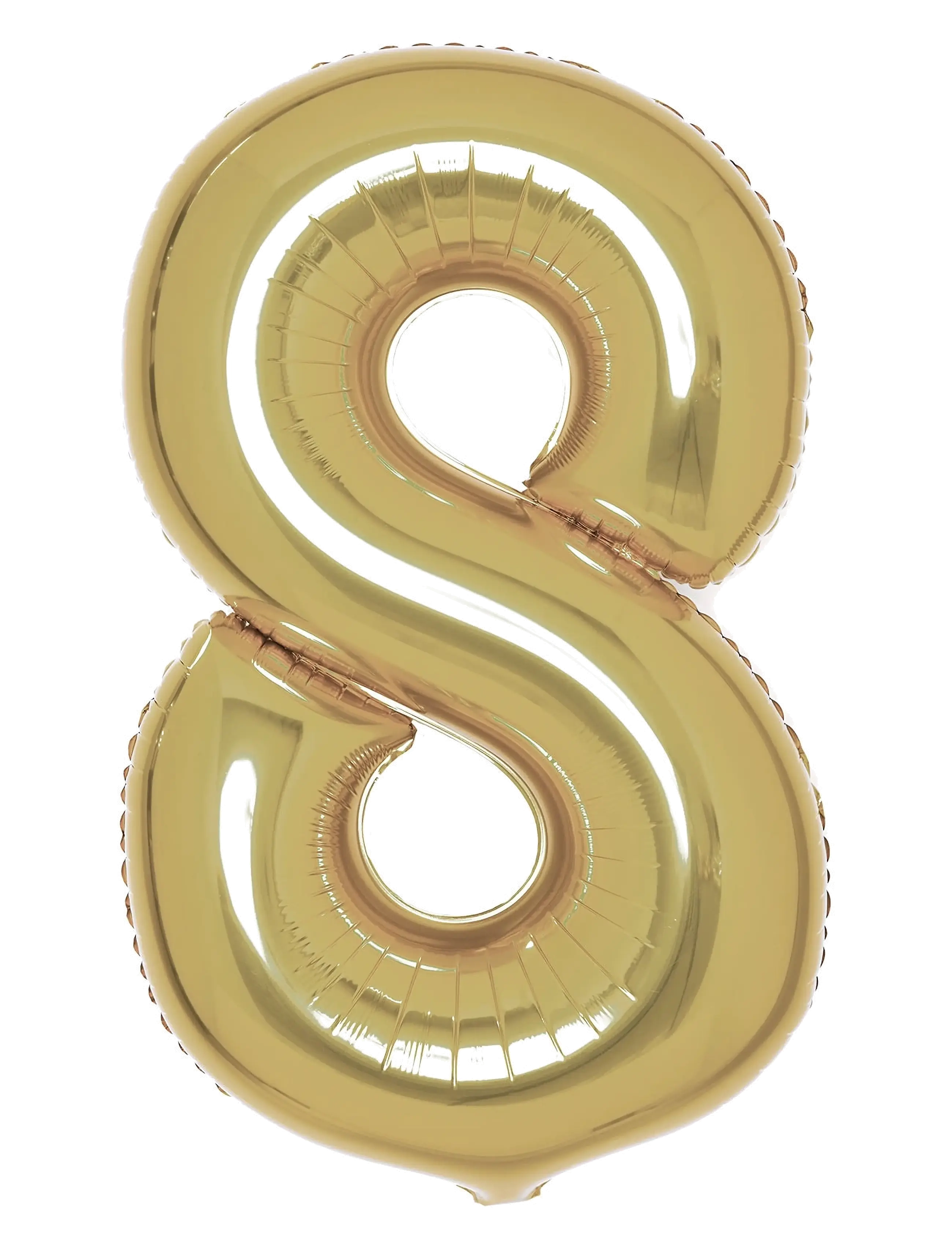 Number Foil 8 White Gold 86 cm - MULTI COLOR