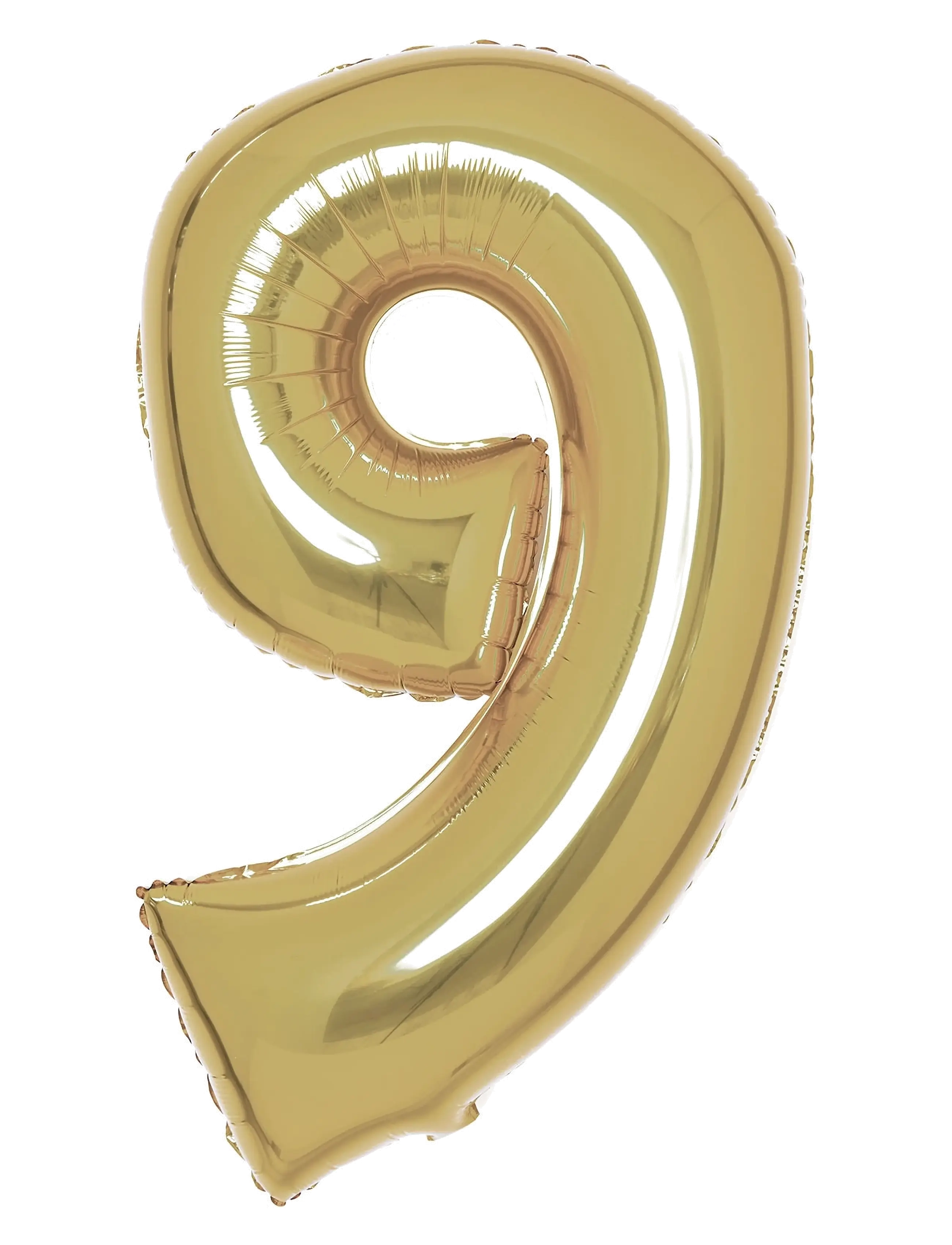 IPK Number Foil 9 White Gold 86 Cm, 0, Spielzeug, - Children's Birthday, Kinder