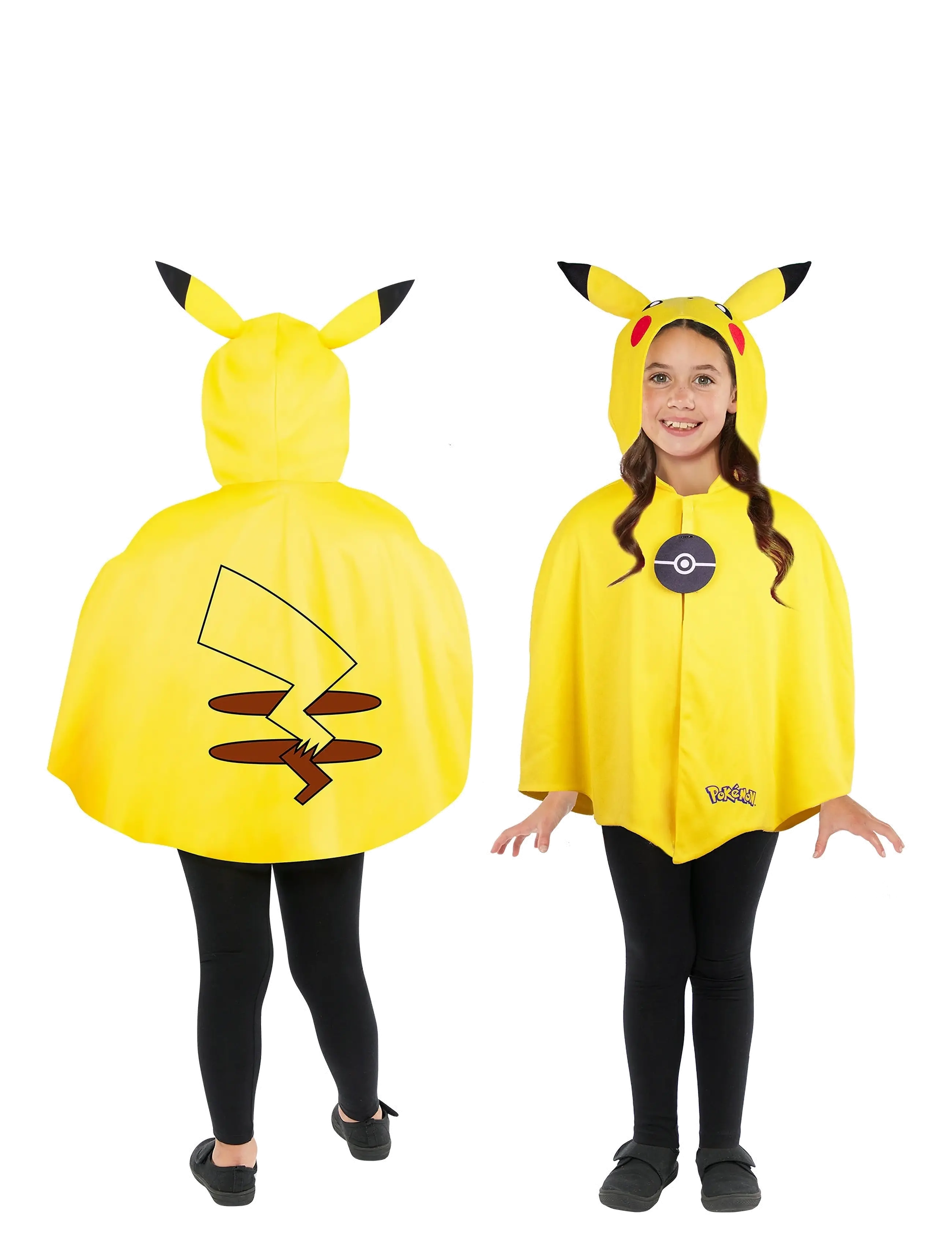 IPK Pokemon Pikachu Cape 8-12 Y, One Size FITS MOST, Multi/patterned, Kostumer Og Tilbehør > Karakterkostumer, Børn