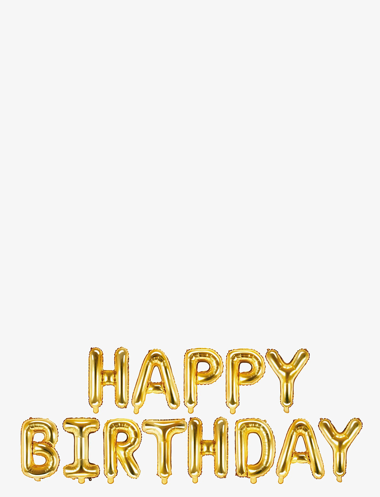 IPK - Happy Birthday Letter Foil Balloon Set Gold - party supplies - multi color - 0