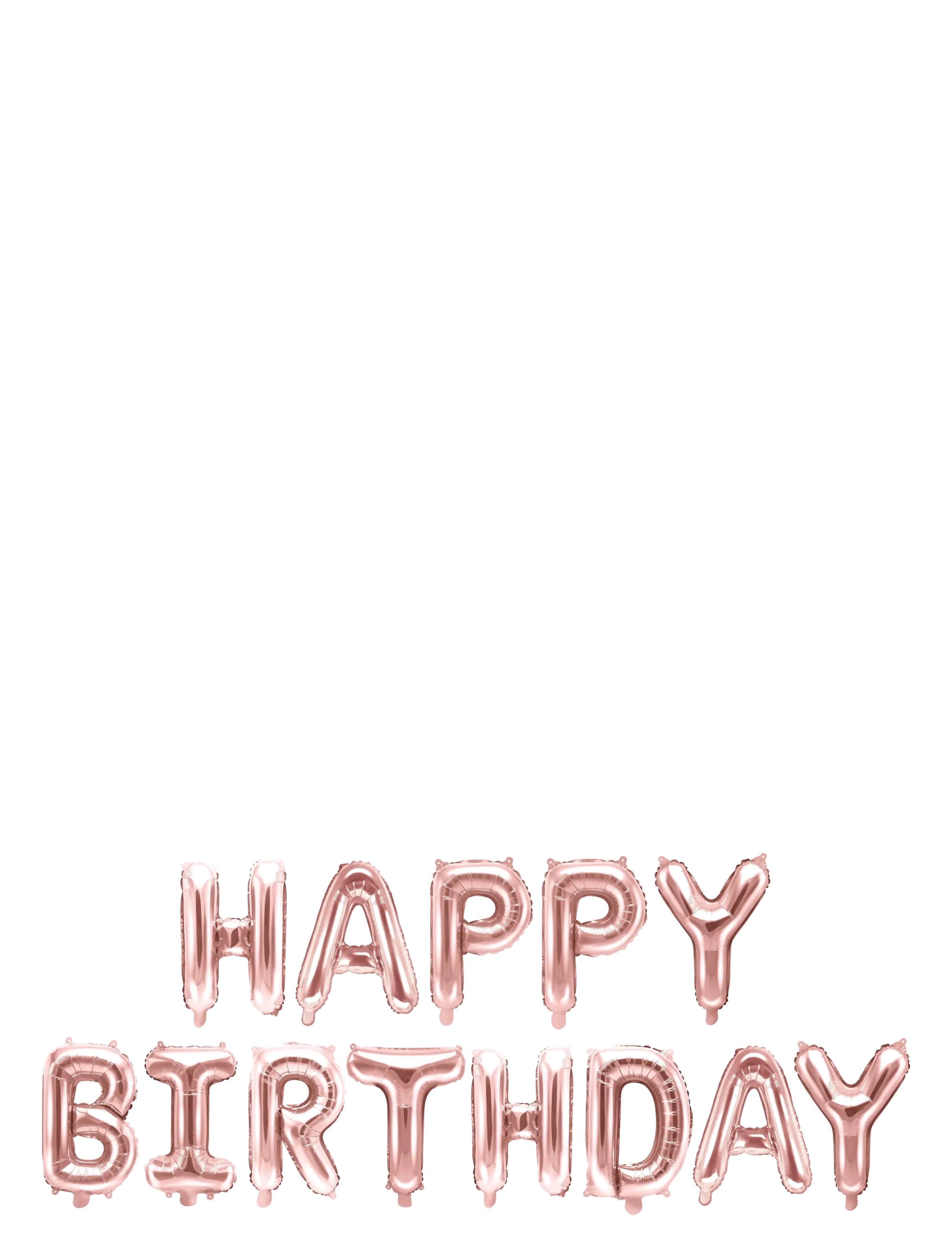 IPK Happy Birthday Air-Filled Foil Balloon Set, 0, Spielzeug, Rosa - Children's Birthday, Kinder