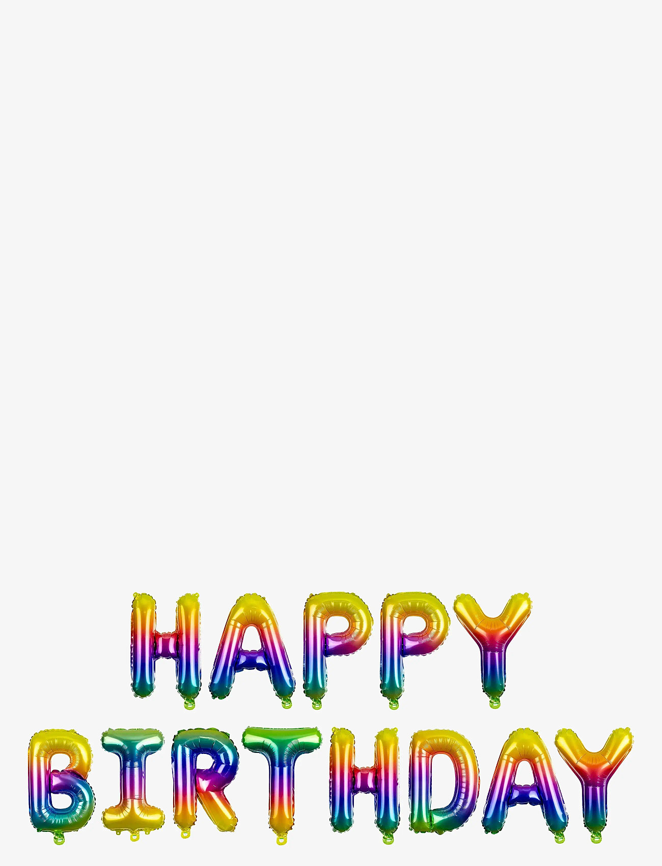 IPK - Happy Birthday Letter Foil Balloon Rainbow - festartikler - multi color - 1