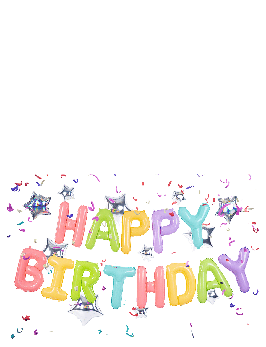 IPK - Happy Birthday Air-Filled Foil Balloon Set - lapse sünnipäev - multi color - 1