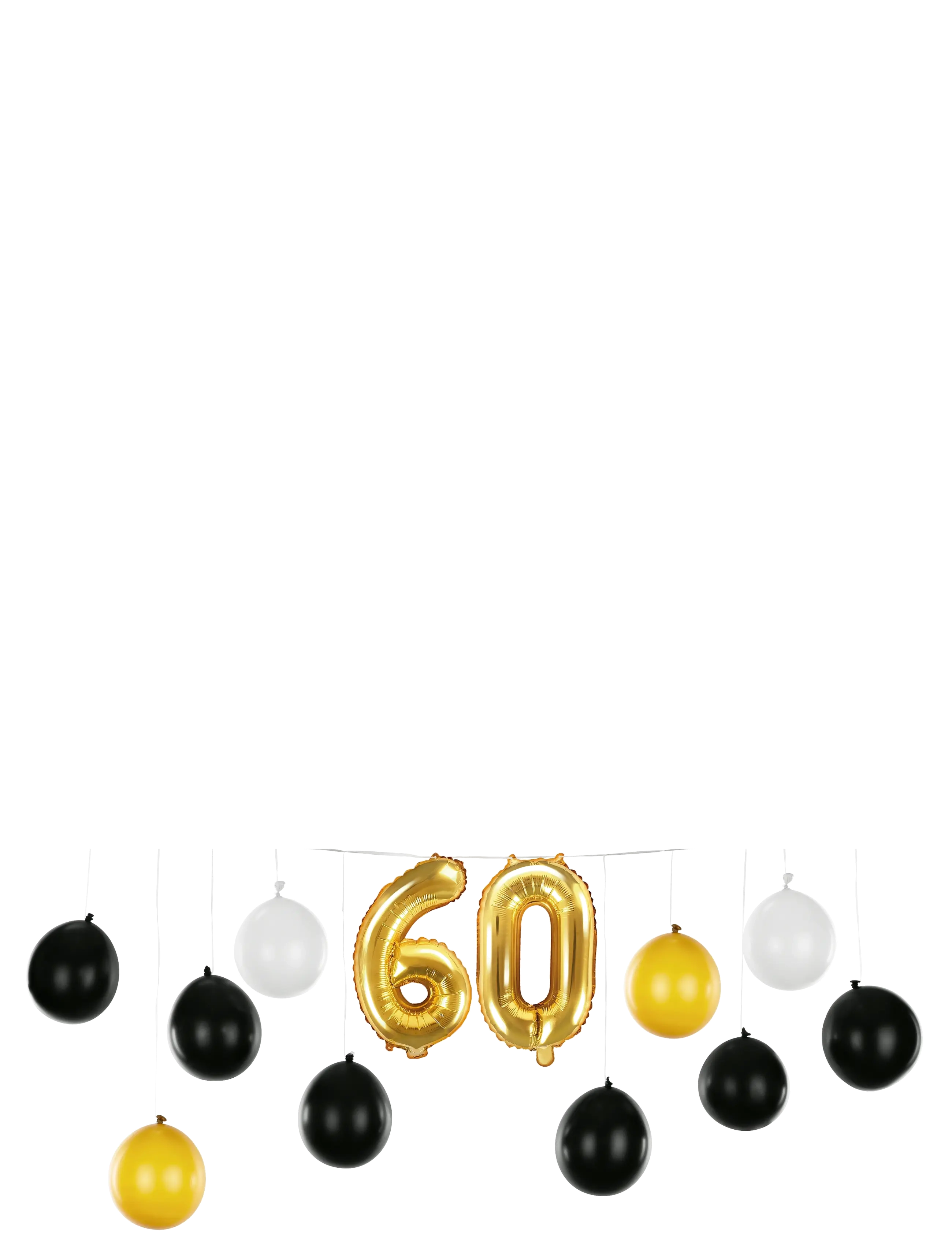IPK Diy Balloon Garland 60 Years, 0, Spielzeug, Gold - Children's Birthday, Kinder