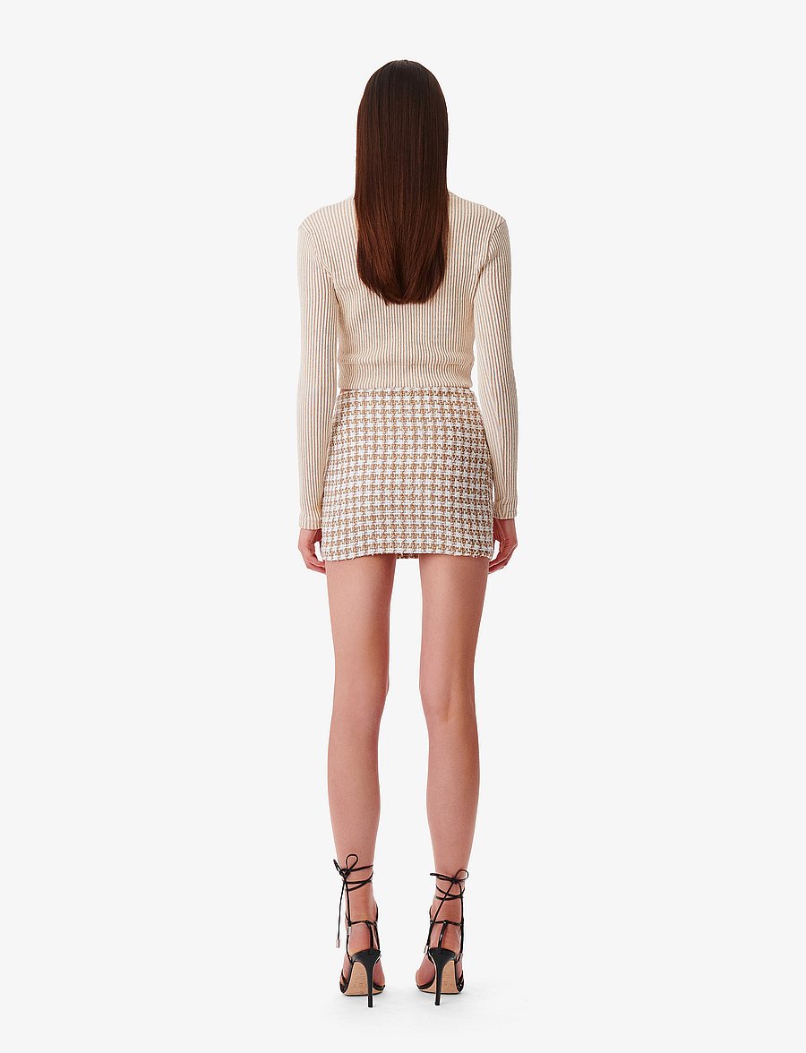 IRO - WP31GARNA - korte nederdele - beige/ natural white - 4