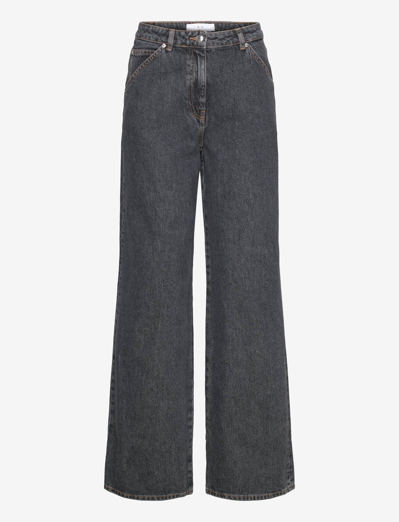 IRO - CASSIOPEE - laia säärega teksad - black stone - 0