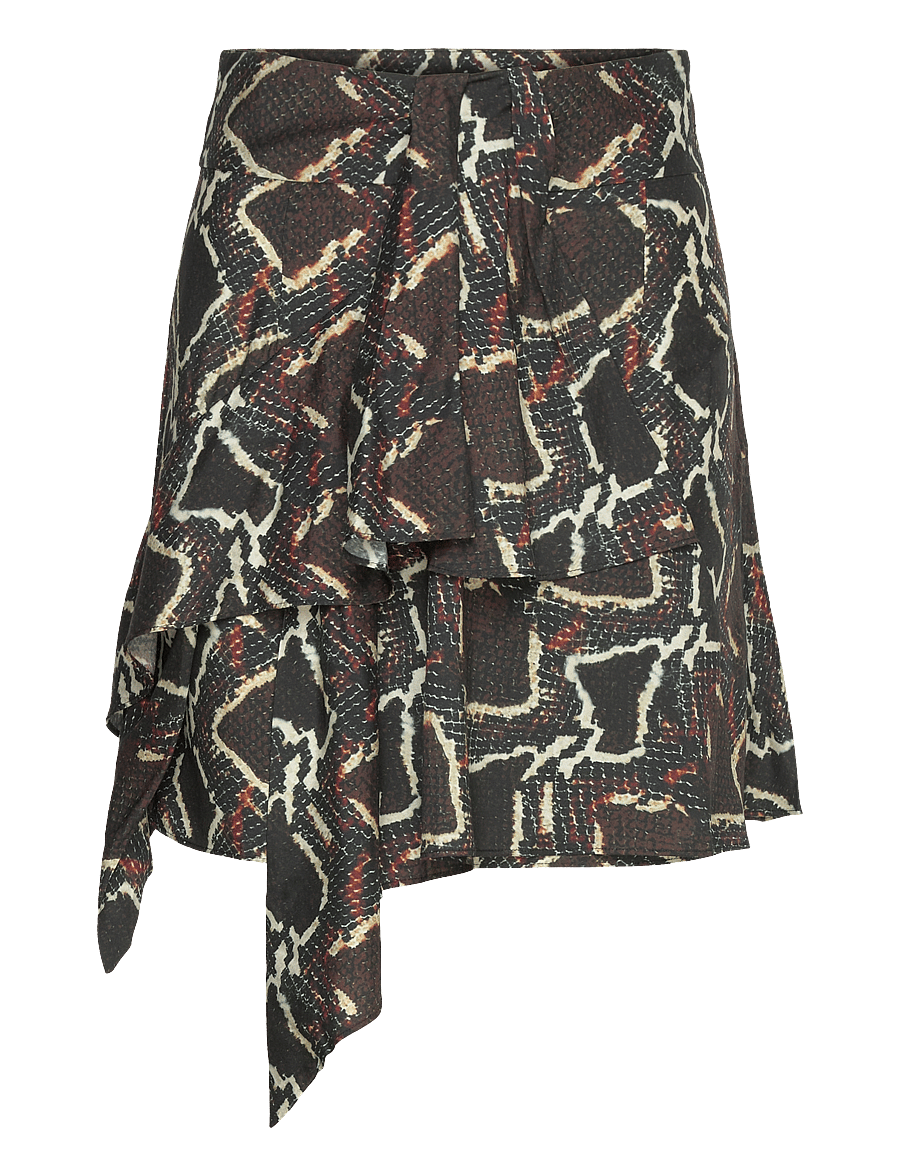 IRO - ADOUNA - korte nederdele - black/brown - 1