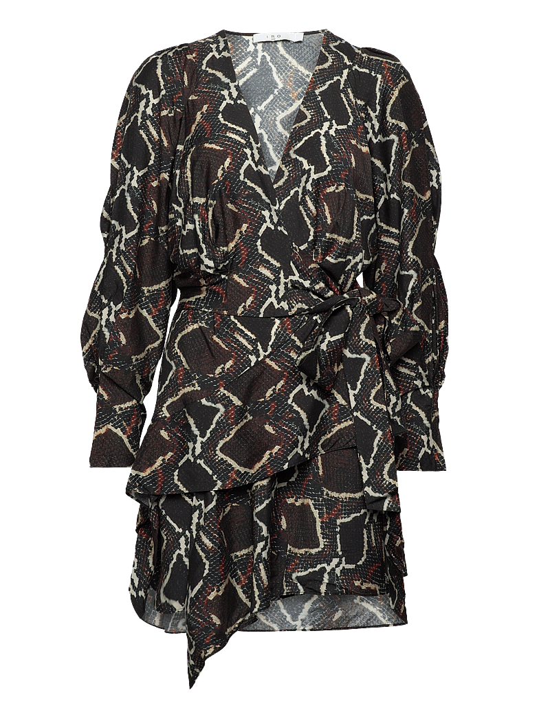 IRO - ALOULI - korta klänningar - black/brown - 1