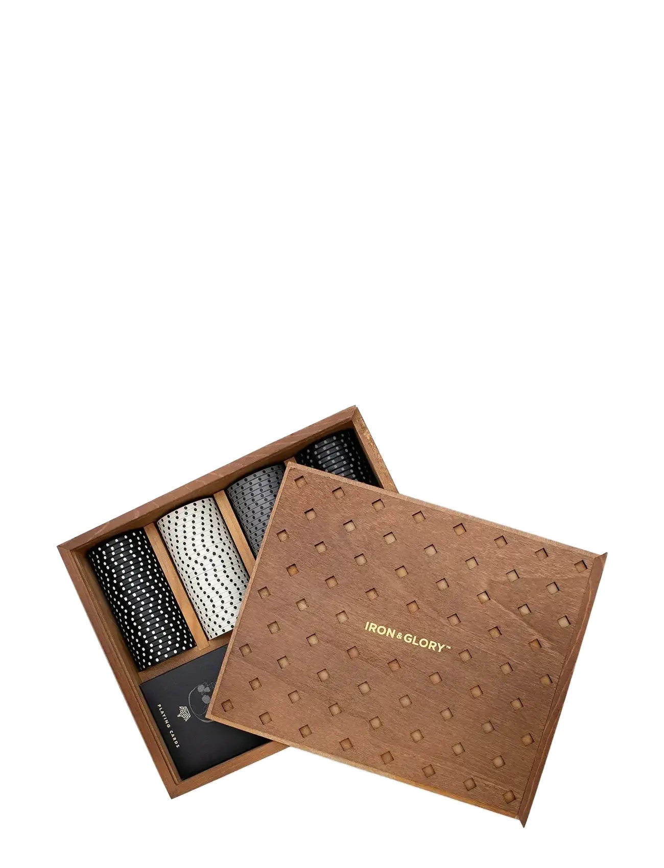 Iron & Glory - Poker Set Dead Man's Hånd - fødselsdagsgaver - brown - 1