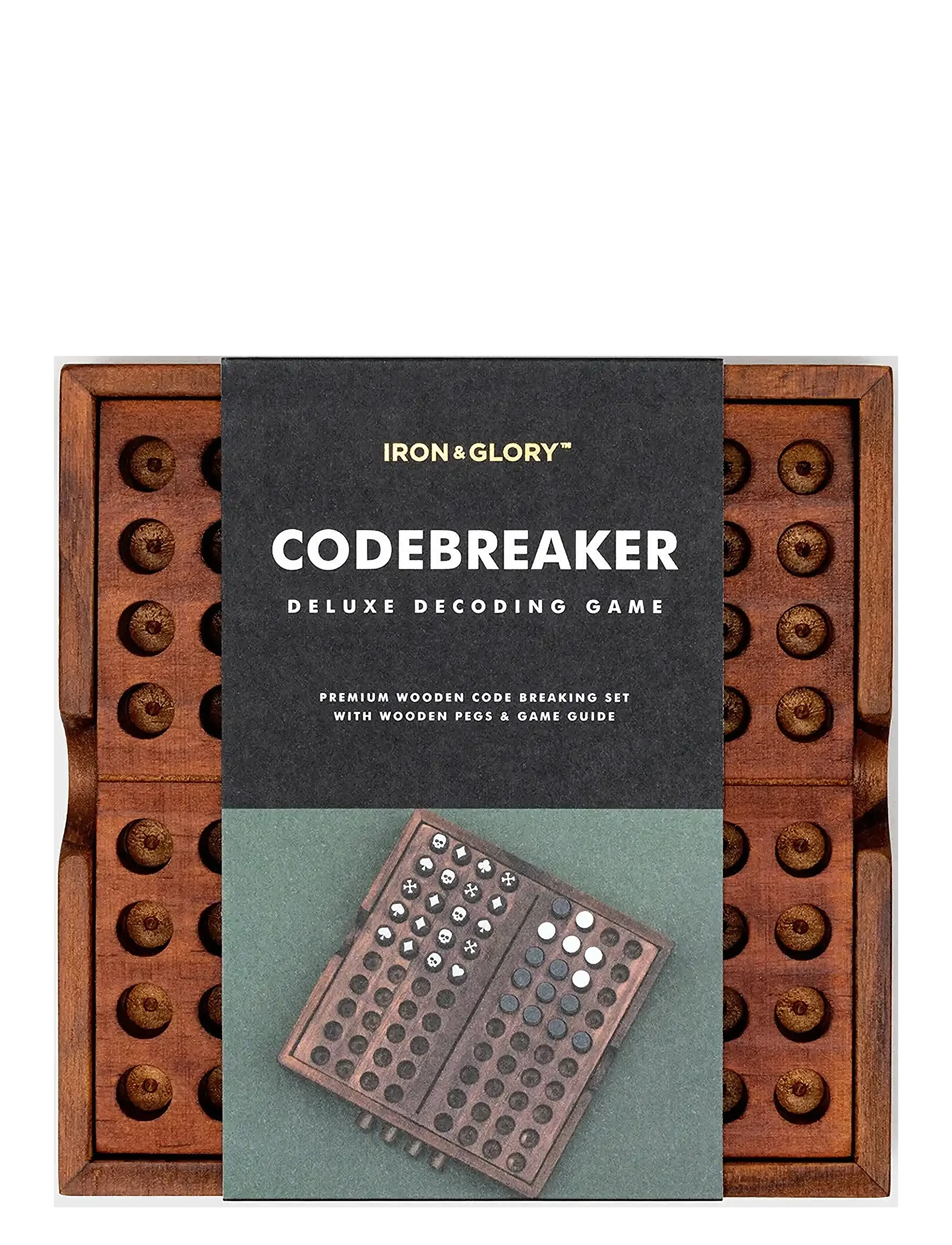 IRON & GLORY Træspil Codebreaker Braun - 2.8X 14.2X 14.2CM - Unisex