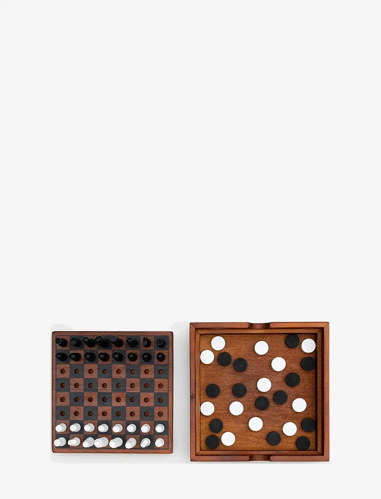 Iron & Glory - Wooden Game Chess & Checker - osta hinna alusel - brown - 3