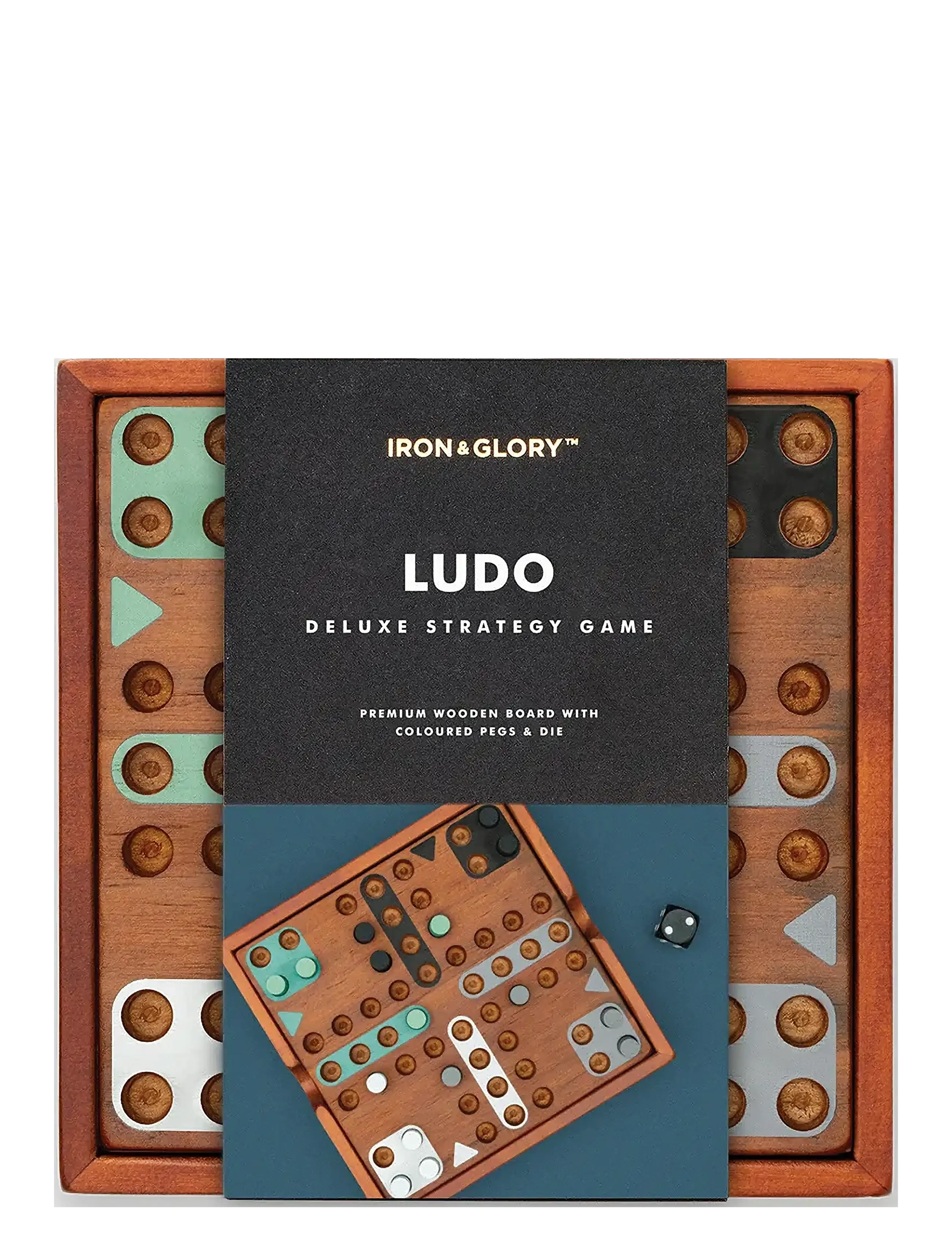 Träspel Fia/Ludo - BROWN