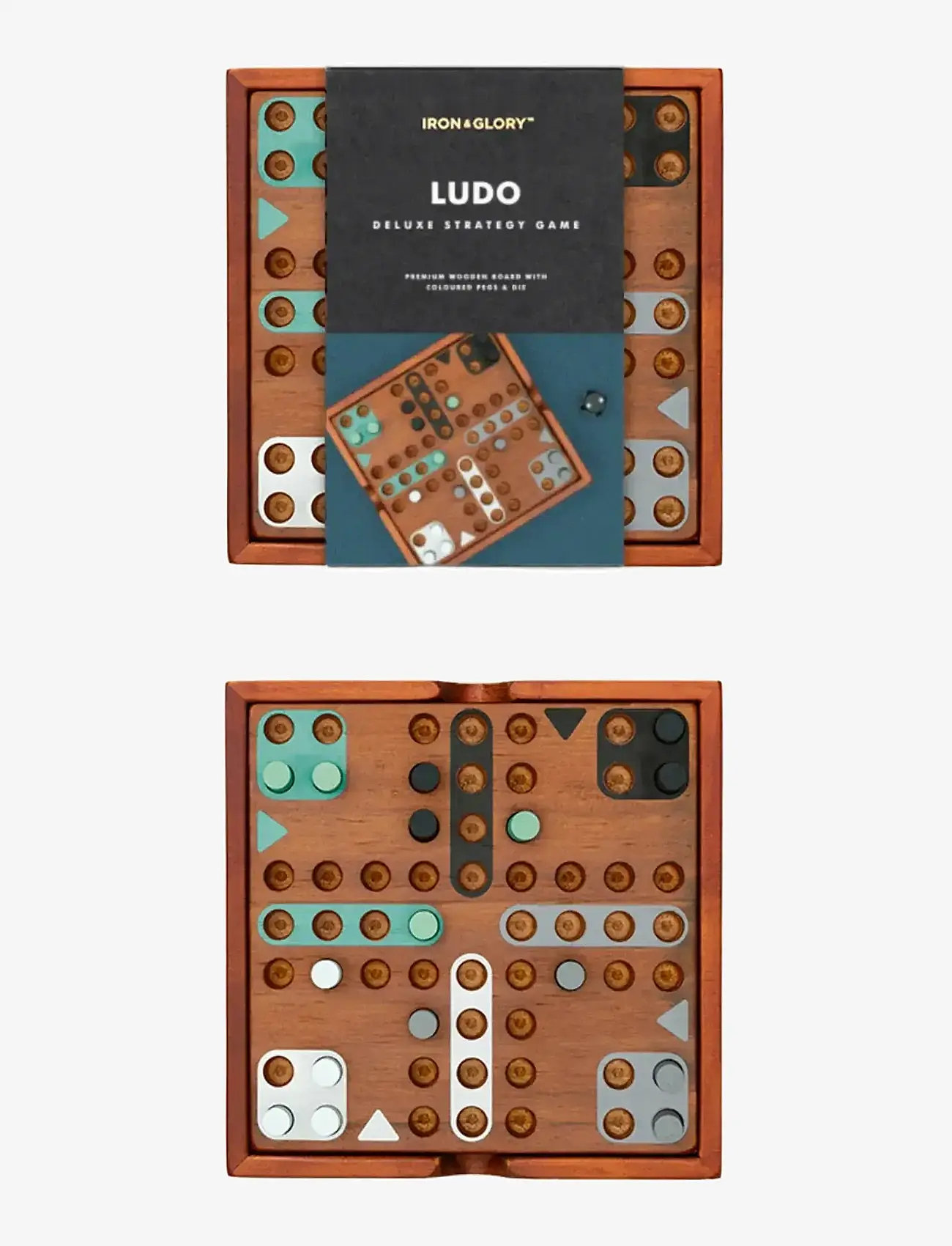 Iron & Glory - Wooden Game Ludo - mängud ja pusled - brown - 1