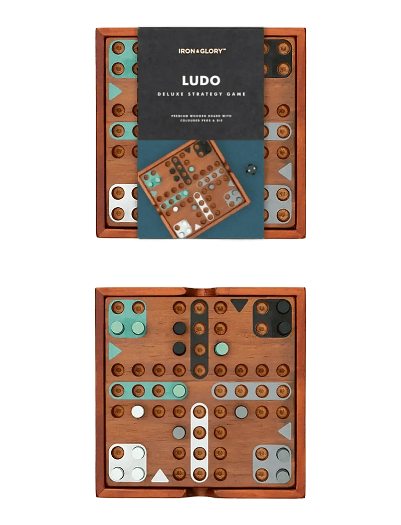 Iron & Glory - Wooden Game Ludo - mängud ja pusled - brown - 1