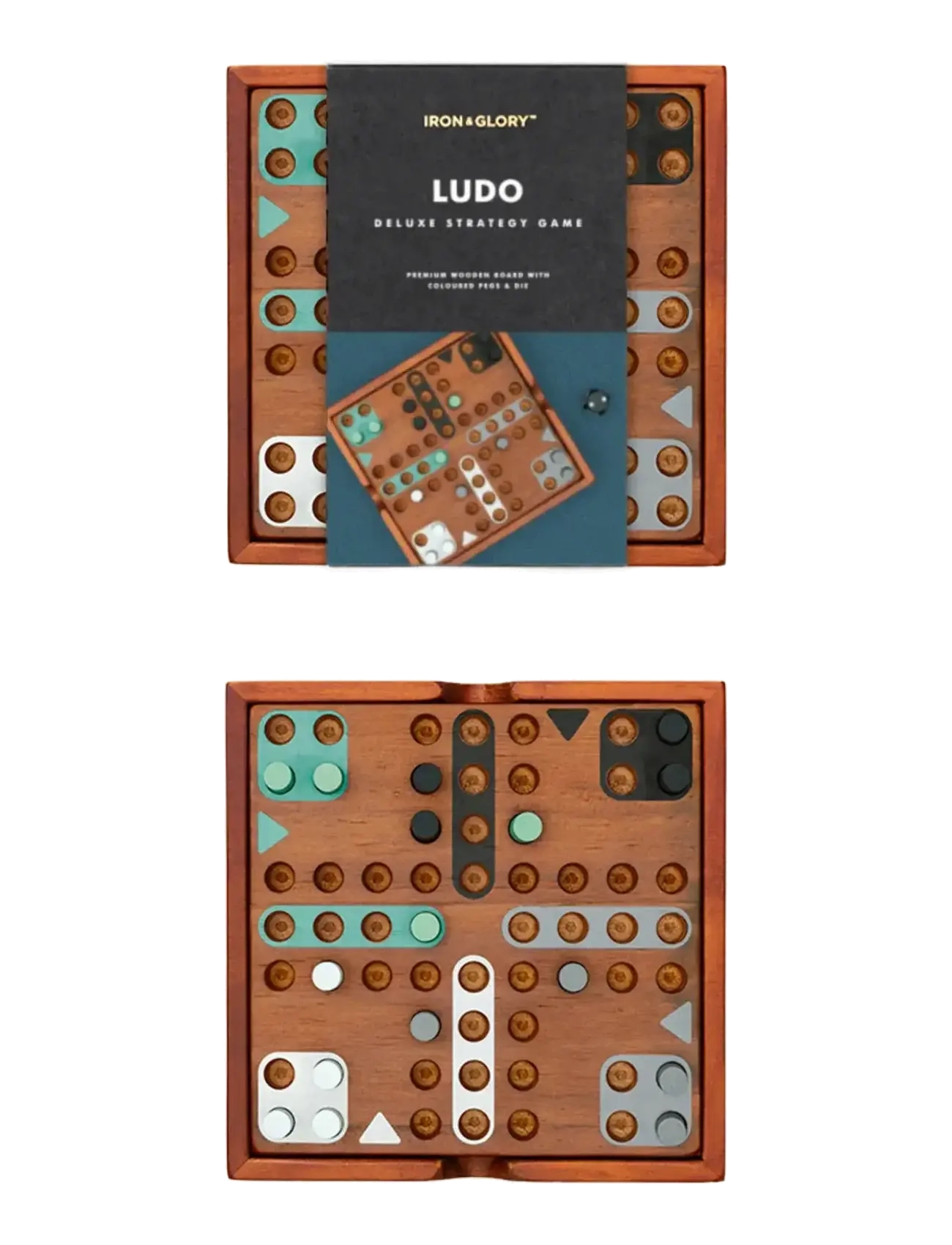 Iron & Glory - Träspel Fia/Ludo - spel & pussel - brown - 1