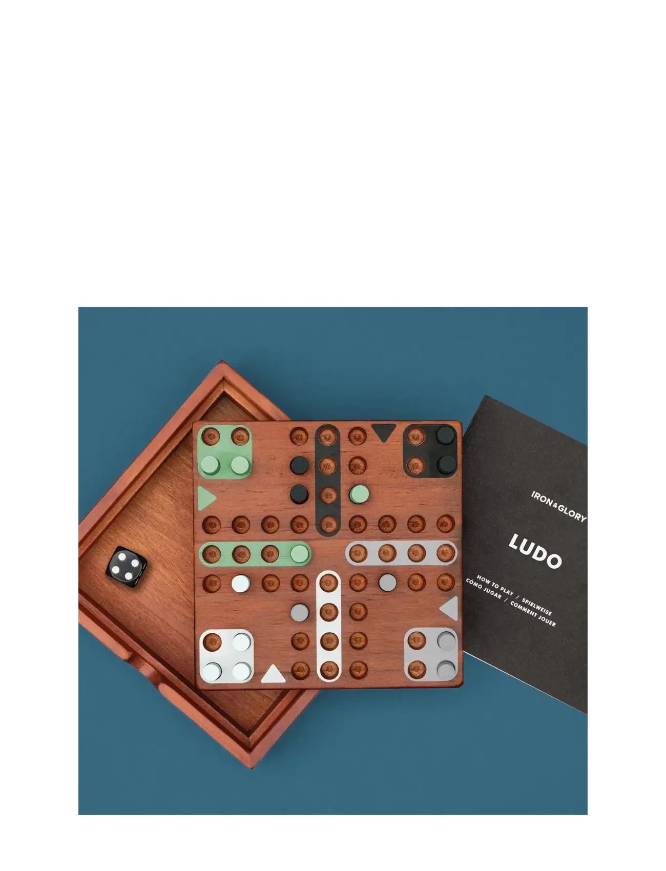Iron & Glory - Träspel Fia/Ludo - spel & pussel - brown - 5