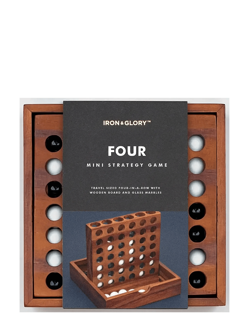 Iron & Glory - Träspel Four- fyra i rad - brettspiele - brown - 0