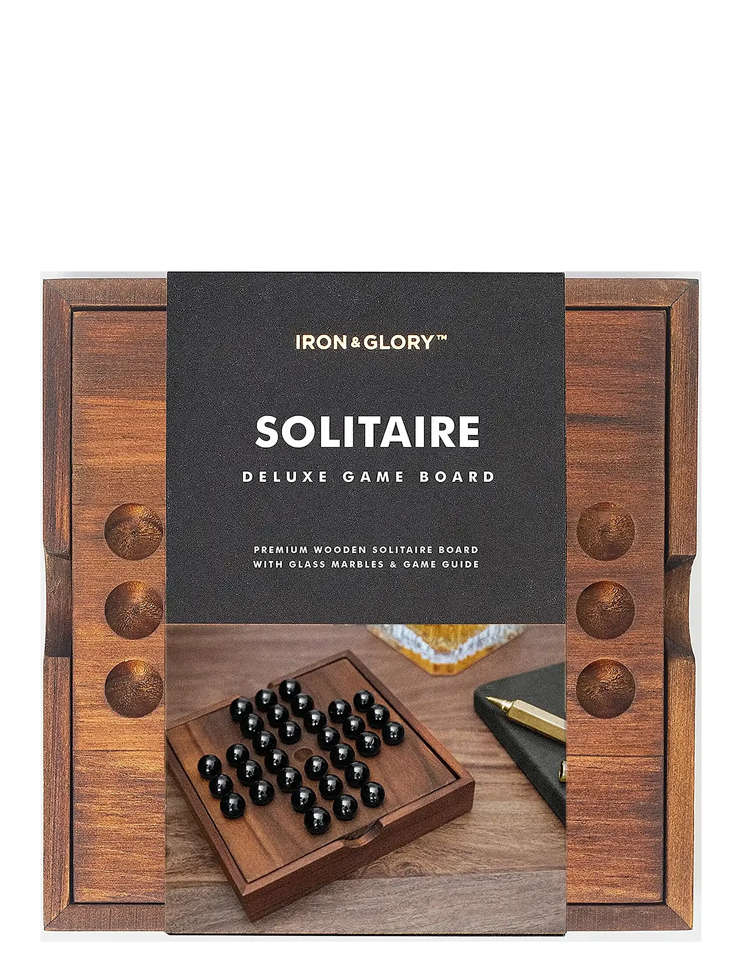 IRON & GLORY Træspil Solitaire Braun - 2.8X 14.2X 14.2CM - Unisex