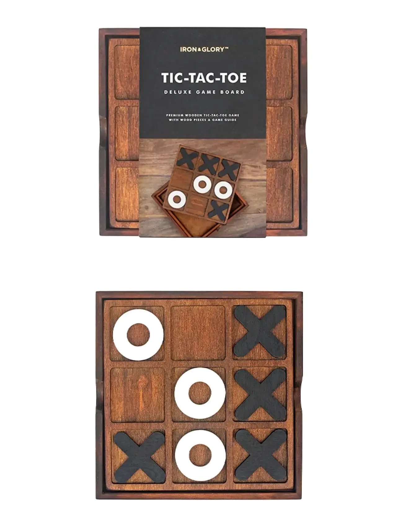 Iron & Glory - Wooden Game Tic Tac Toe - spiele & puzzles - brown - 2