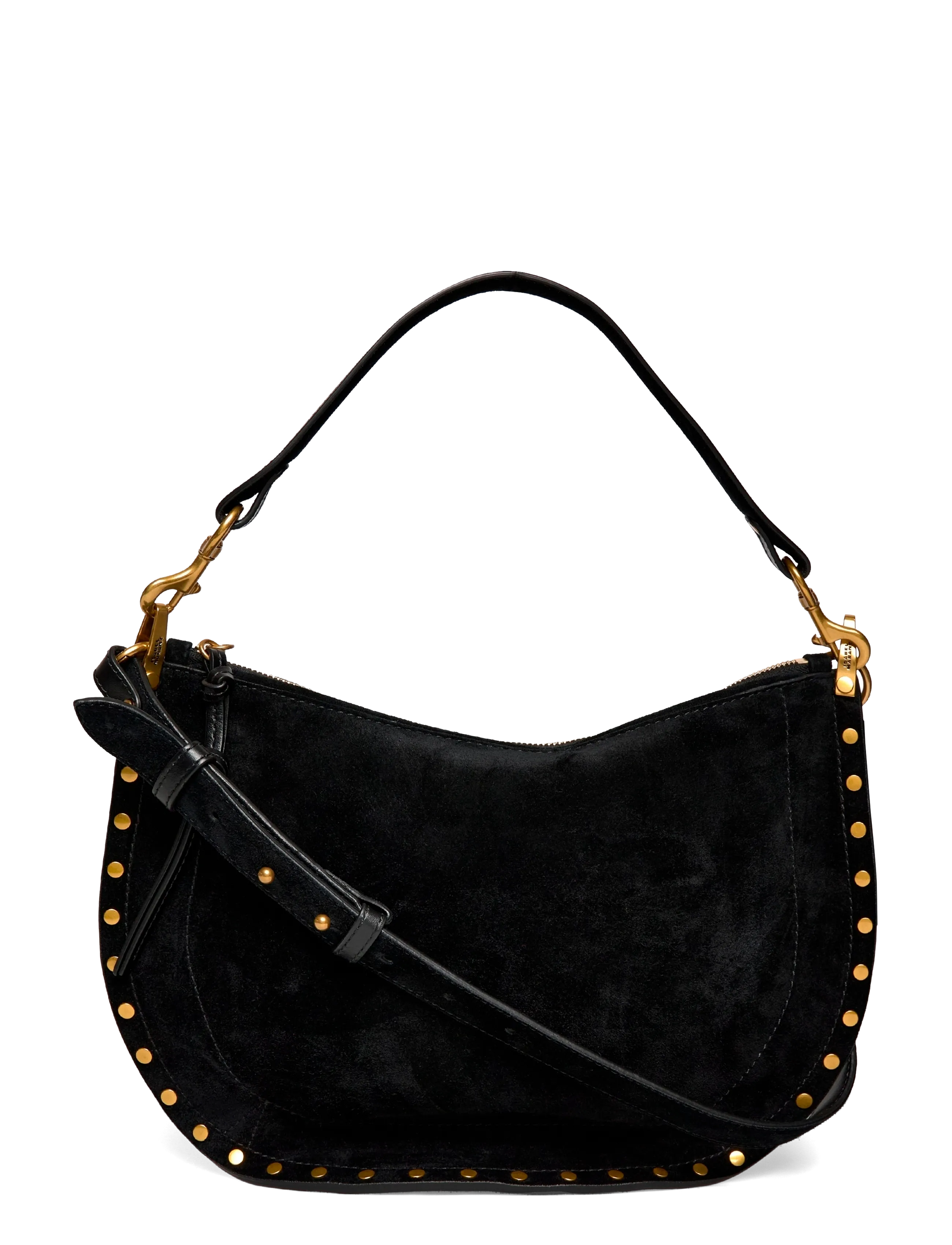 Isabel Marant Oskan Moon leather shoulder bag - Bags - BLACK / black
