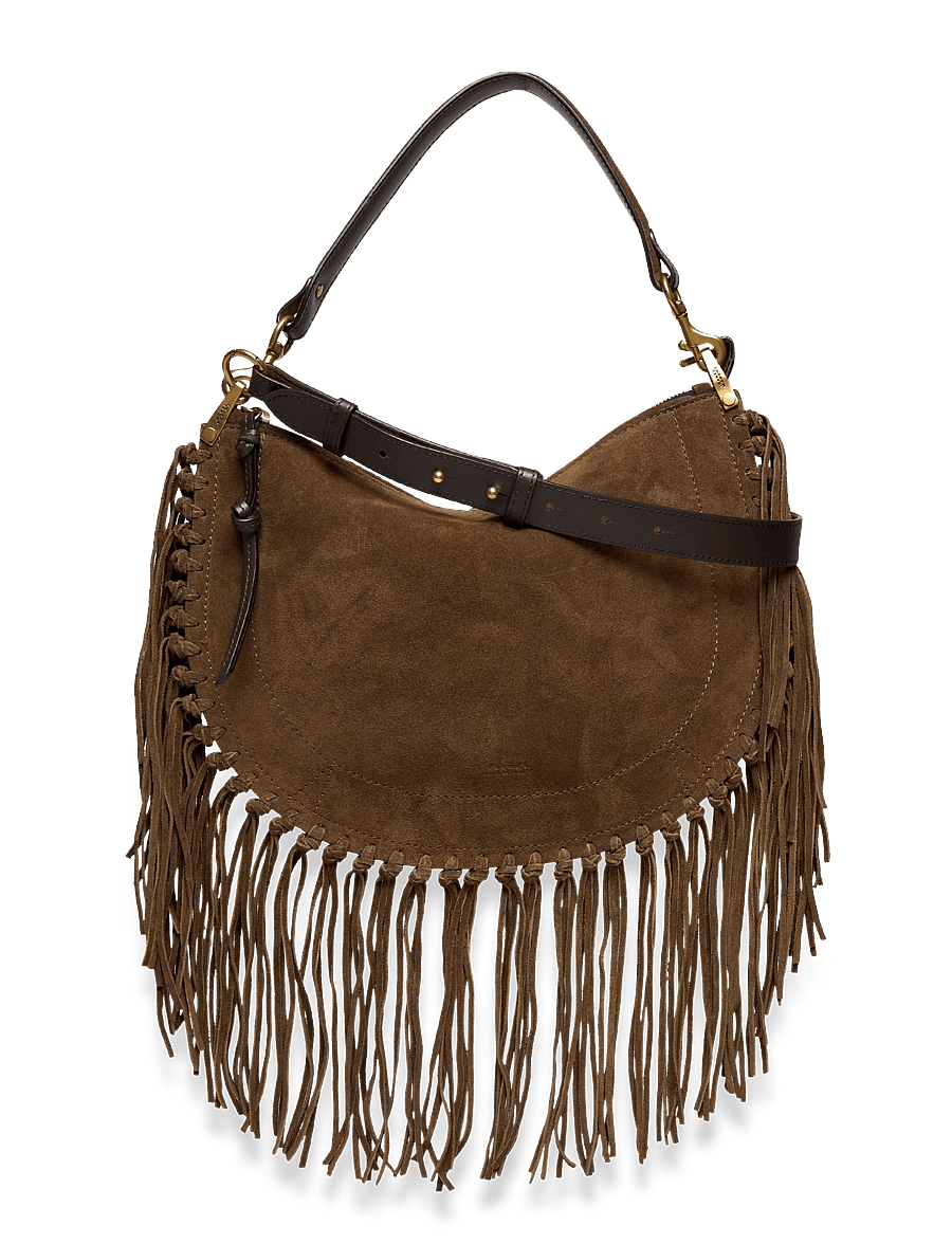 Isabel Marant - Oskan Moon leather shoulder bag - modetrends - brown - 0