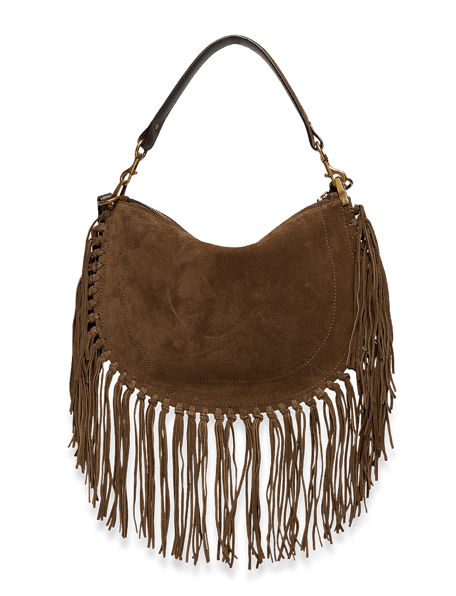 Isabel Marant - Oskan Moon leather shoulder bag - modetrends - brown - 1