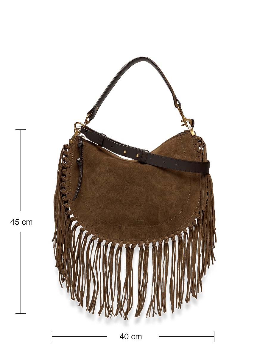 Isabel Marant - Oskan Moon leather shoulder bag - modetrends - brown - 3
