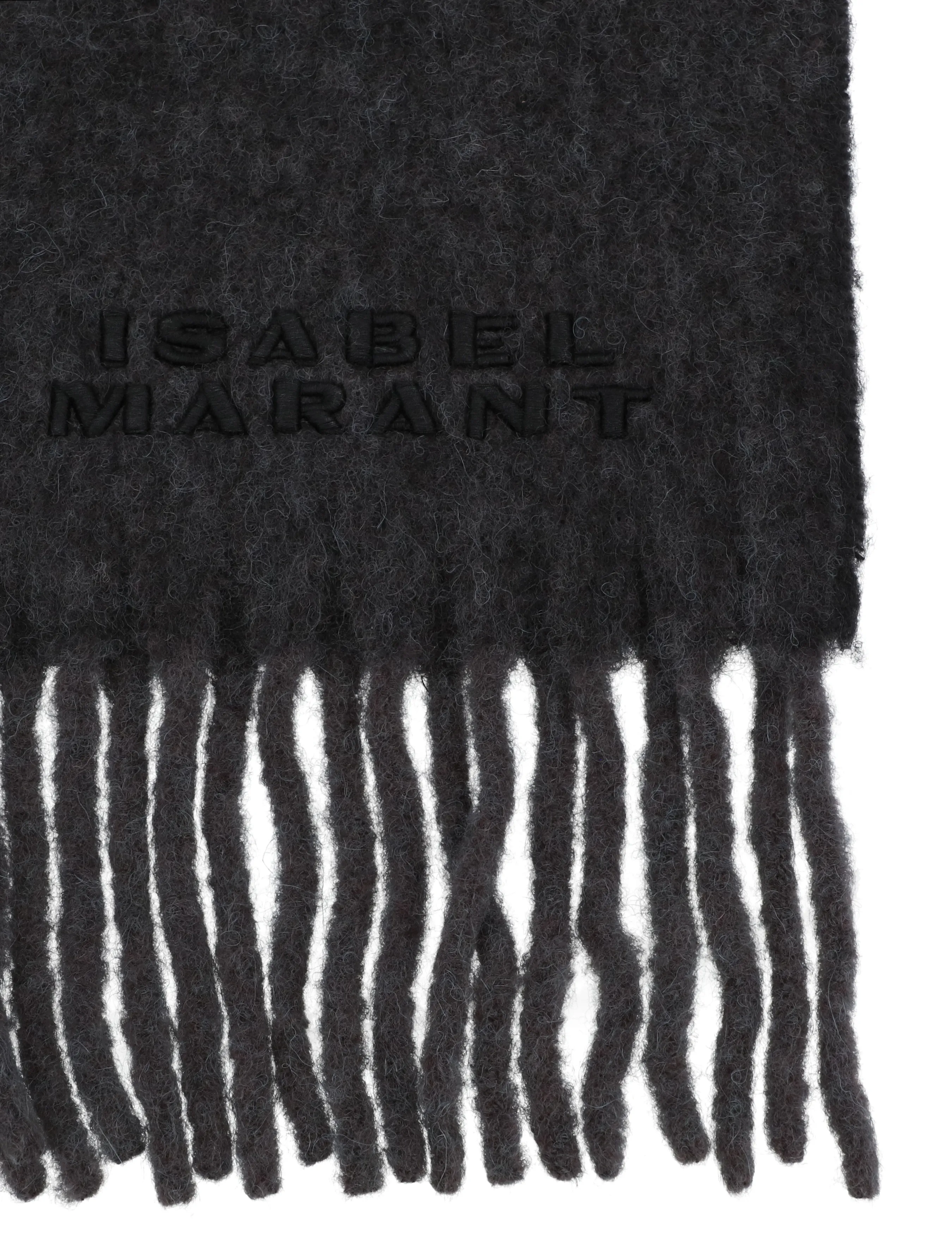 Isabel Marant - Firny Scarf - winter scarves - dark grey - 1