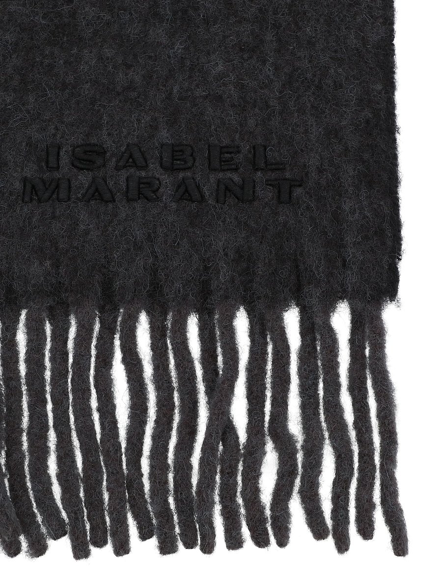 Isabel Marant - Firny Scarf - winter scarves - dark grey - 1