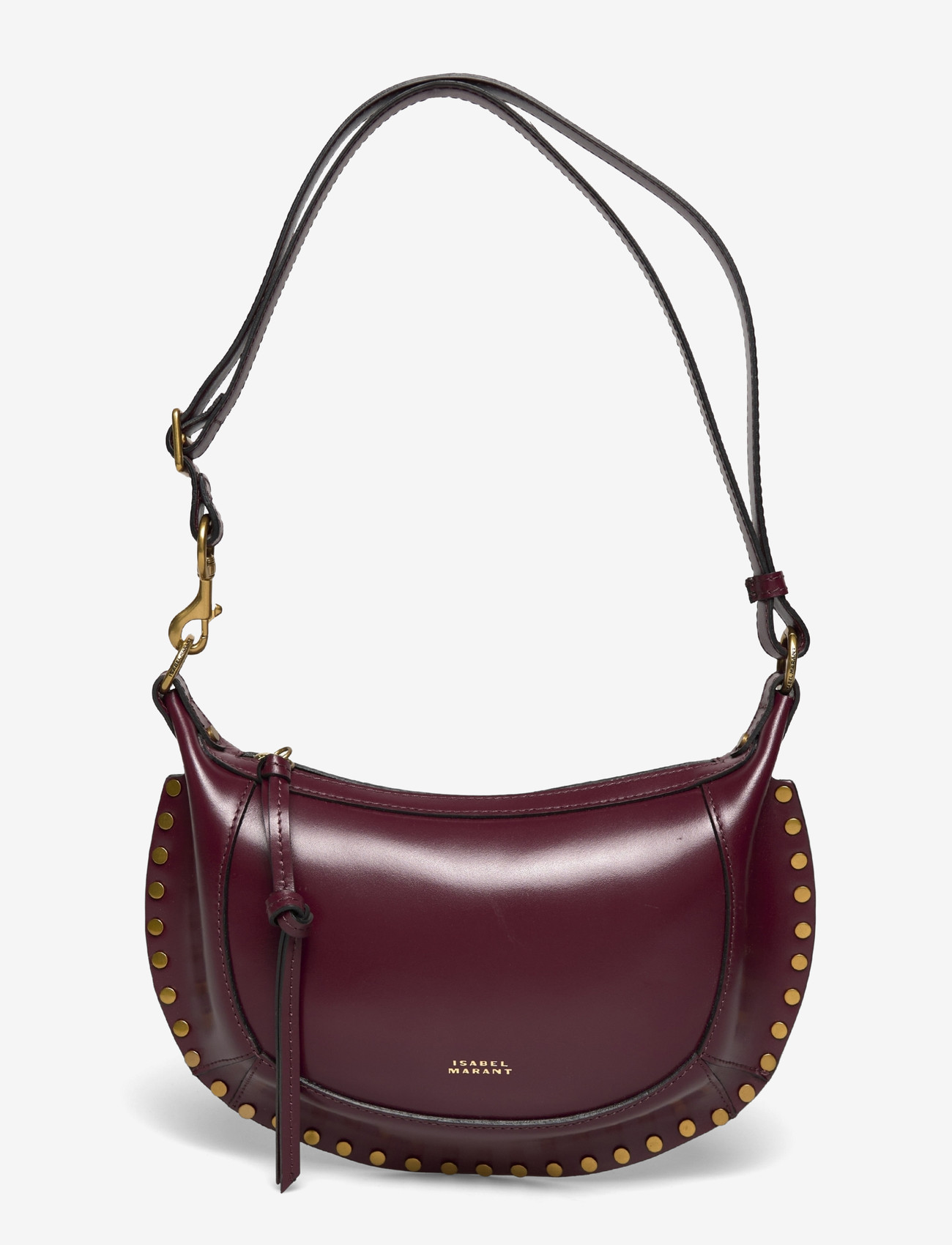 Isabel Marant - Oskan Moon leather shoulder bag - plecu somas - red - 0