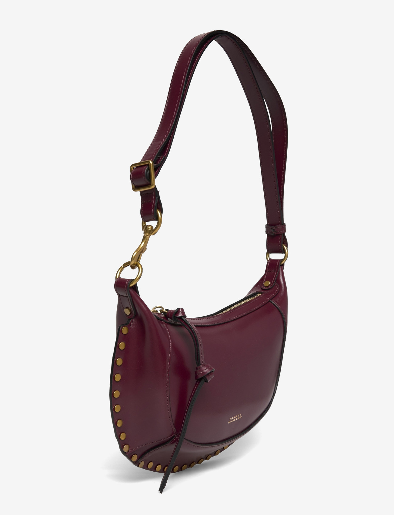 Isabel Marant - Oskan Moon leather shoulder bag - plecu somas - red - 2