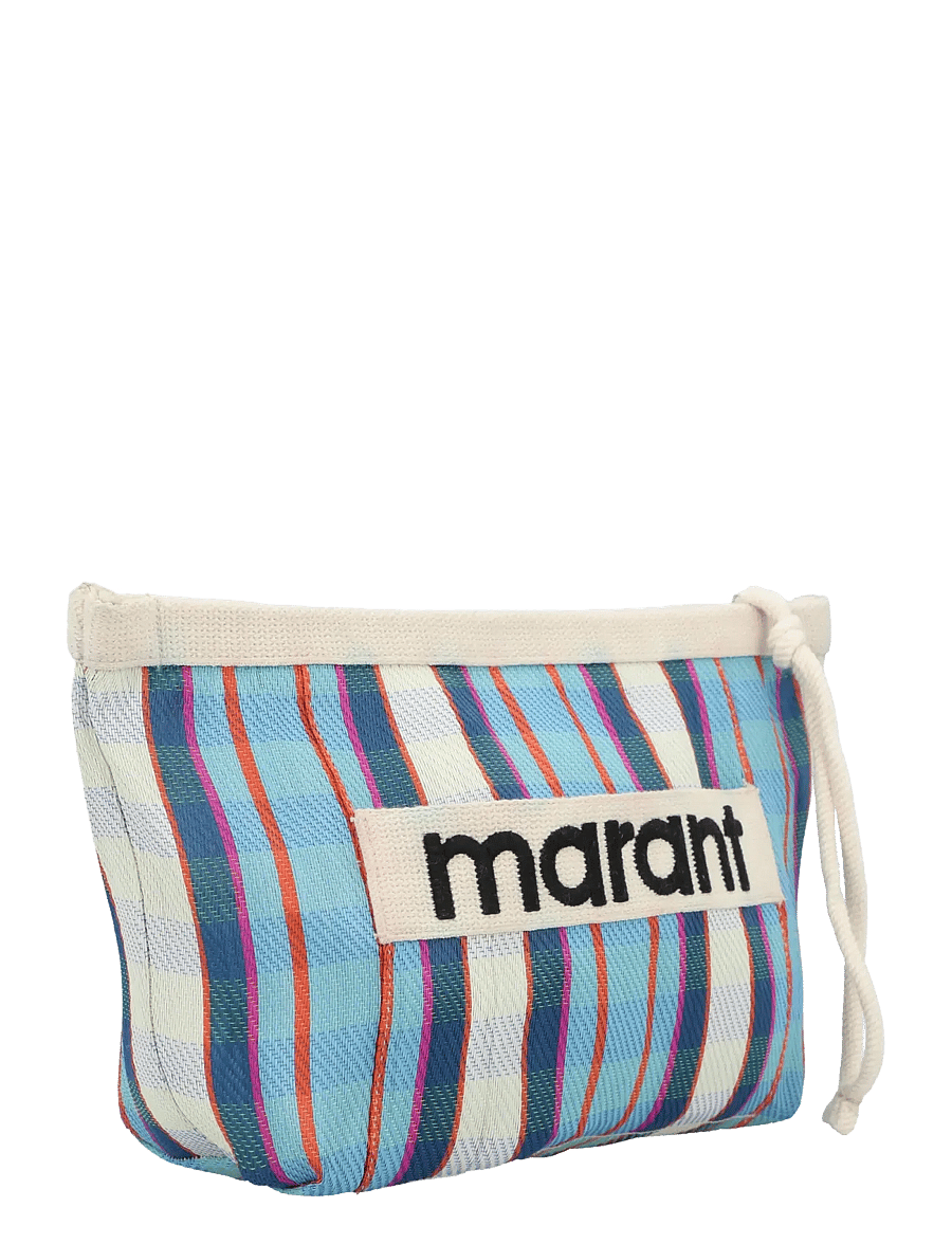 Isabel Marant - Powden Striped Pouch - toilettenartikel - green - 2