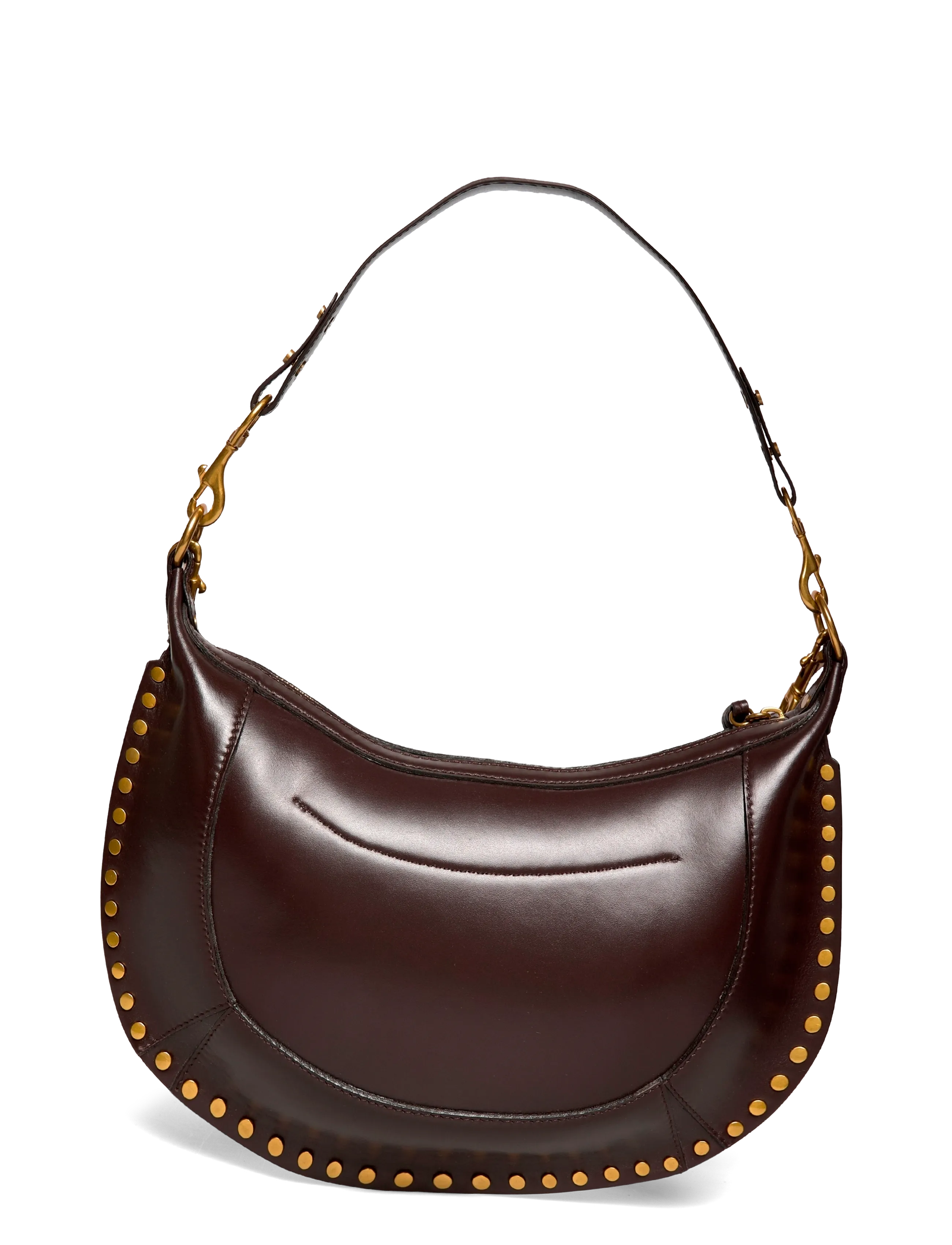 Isabel Marant - Oskan Moon leather shoulder bag - shoulder bags - brown - 1