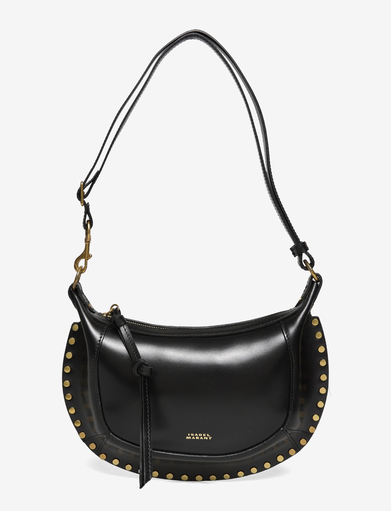 Isabel Marant - Oskan Moon leather shoulder bag - mode trends - black - 0
