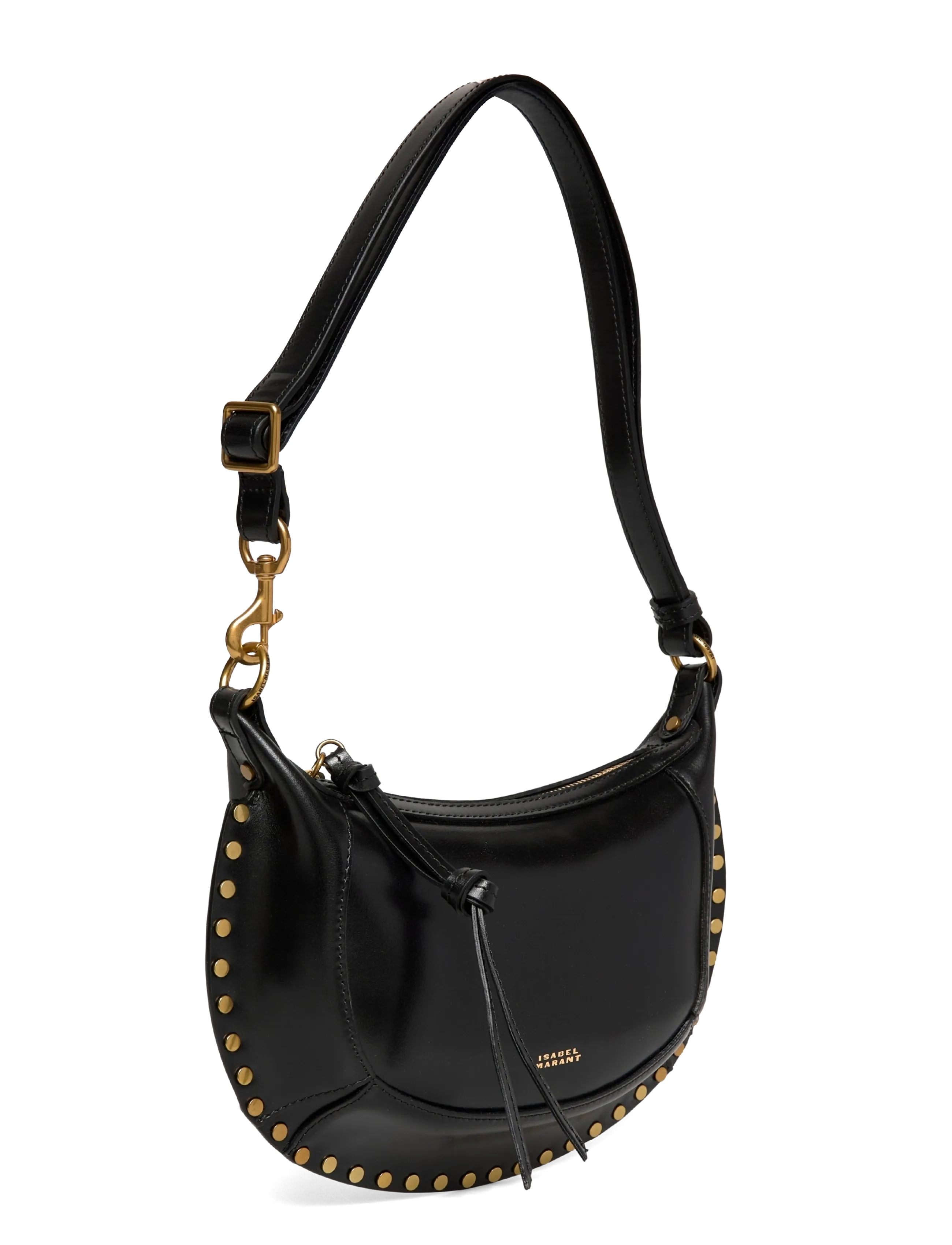 Isabel Marant - Oskan Moon leather shoulder bag - fashion trends - black - 2