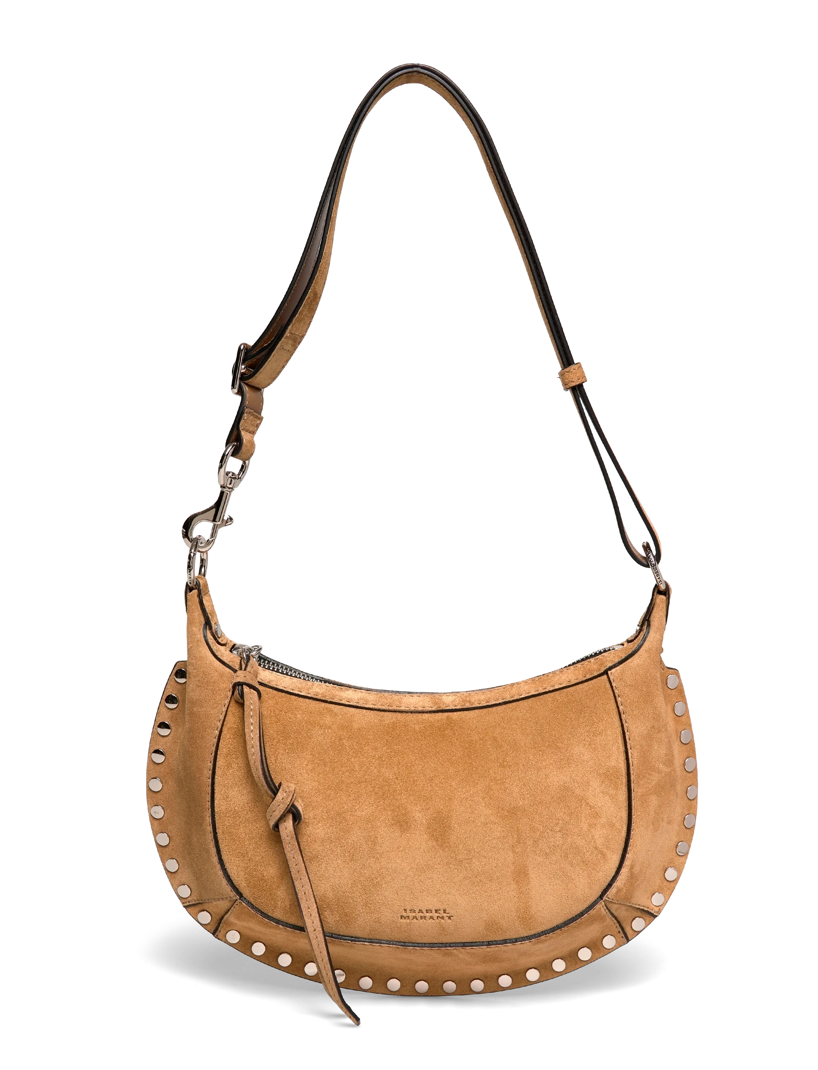 Isabel Marant Oskan Moon leather shoulder bag - Bags - BROWN / brown