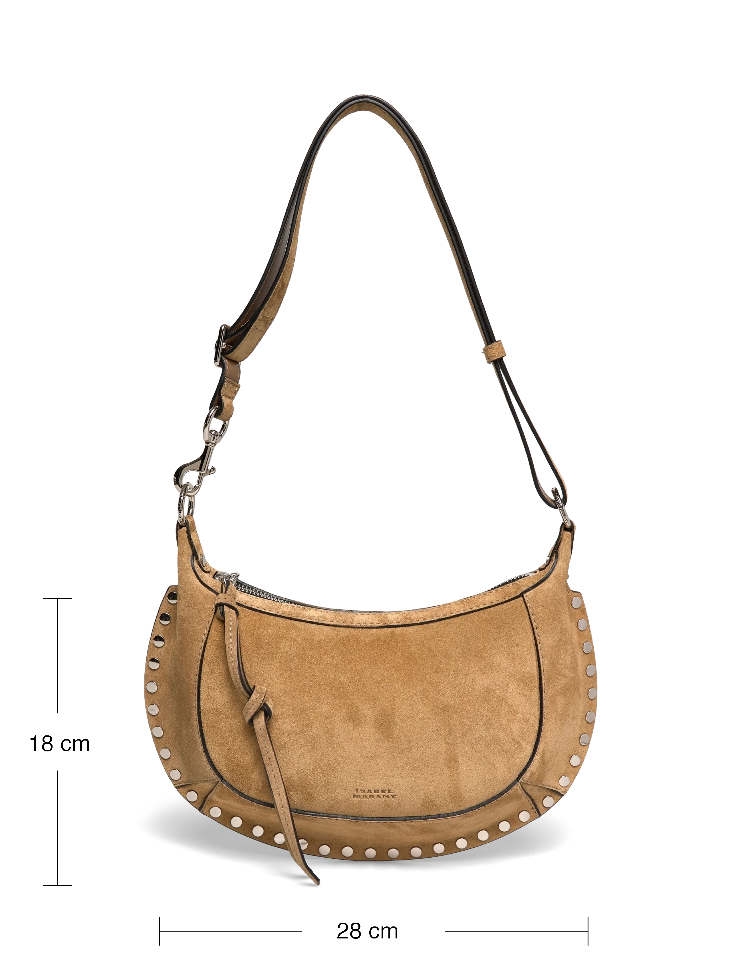 Isabel Marant - Oskan Moon leather shoulder bag - brown - 3