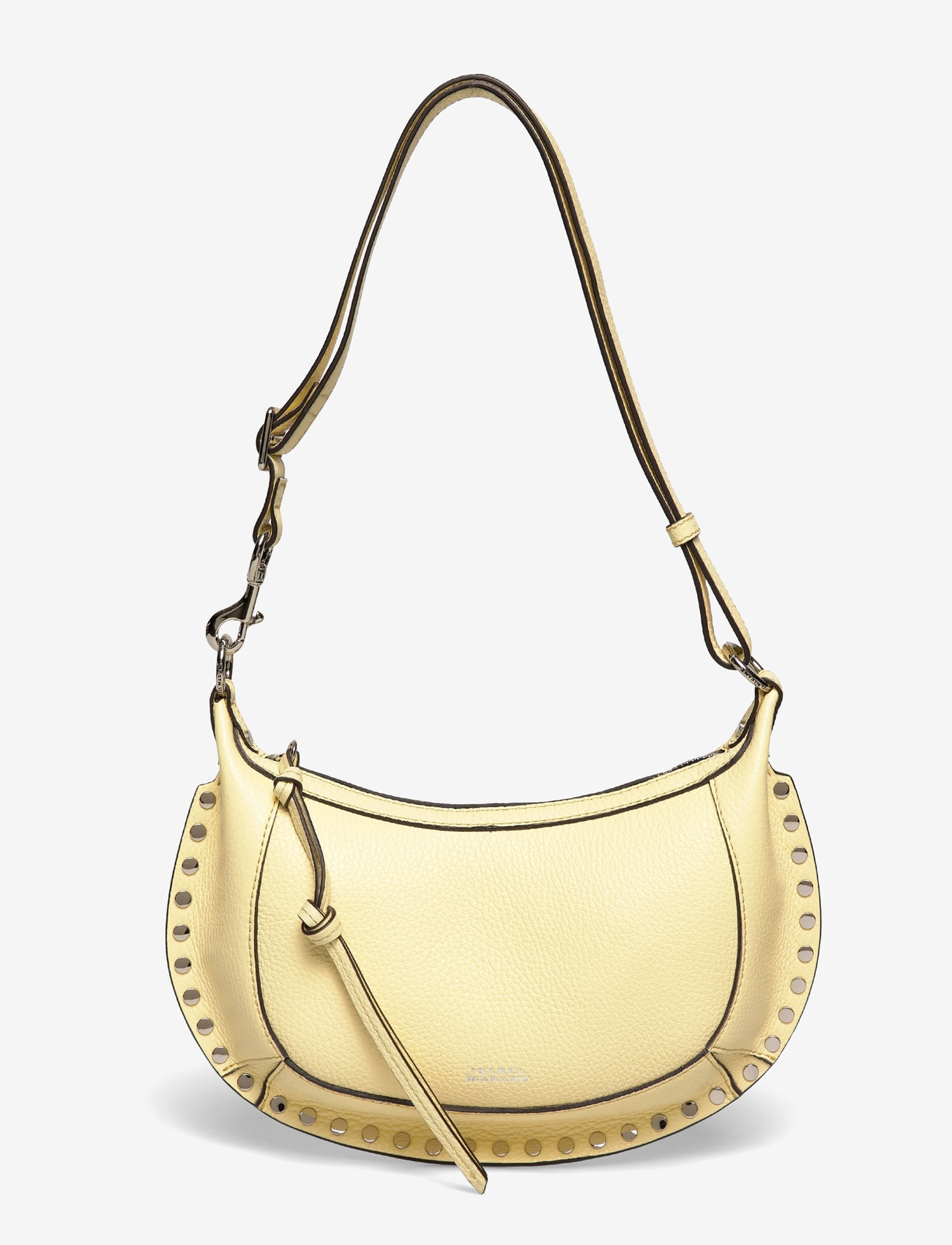 Isabel Marant - Oskan Moon leather shoulder bag - axelremsväskor - beige - 0