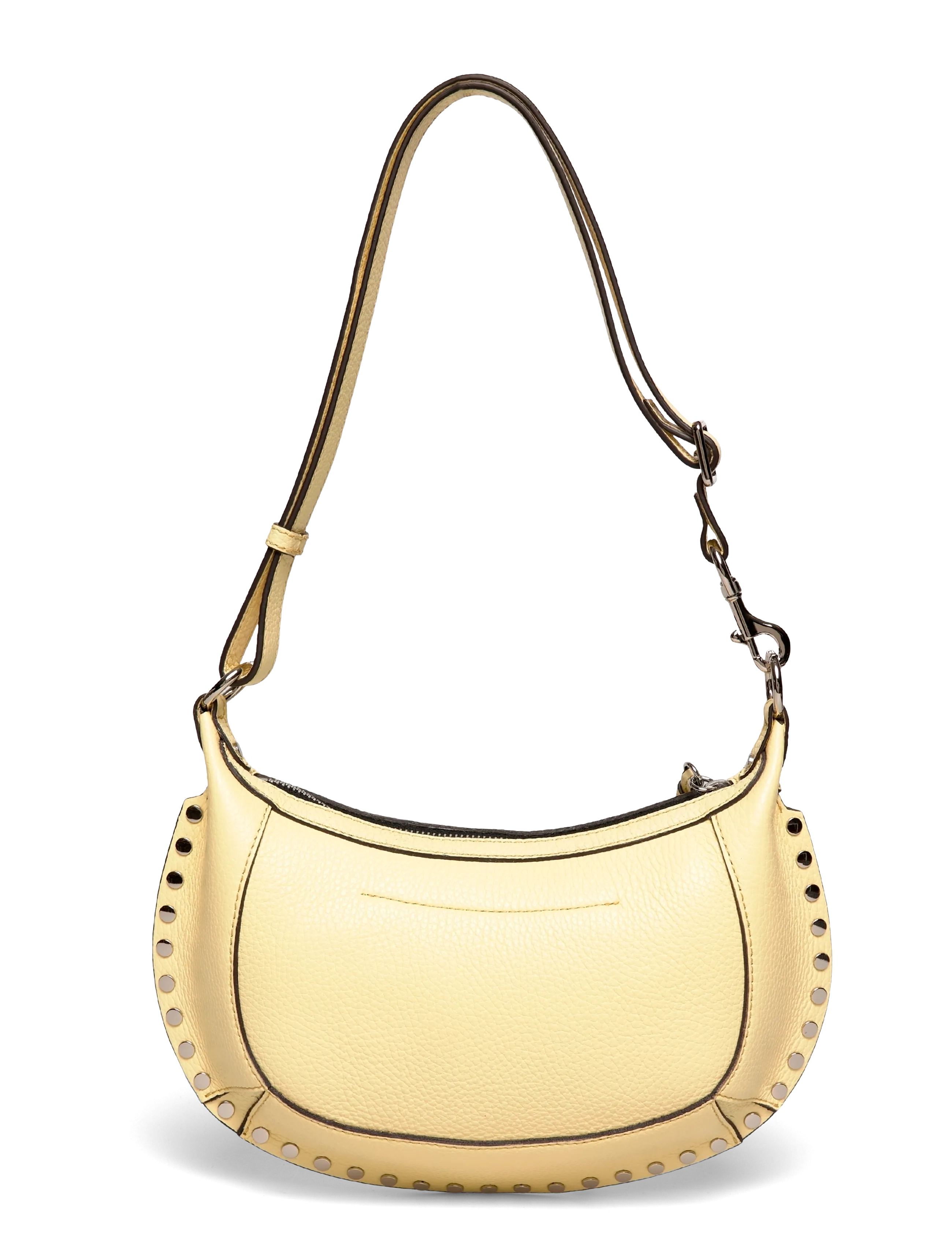 Isabel Marant - Oskan Moon leather shoulder bag - schoudertassen - beige - 1
