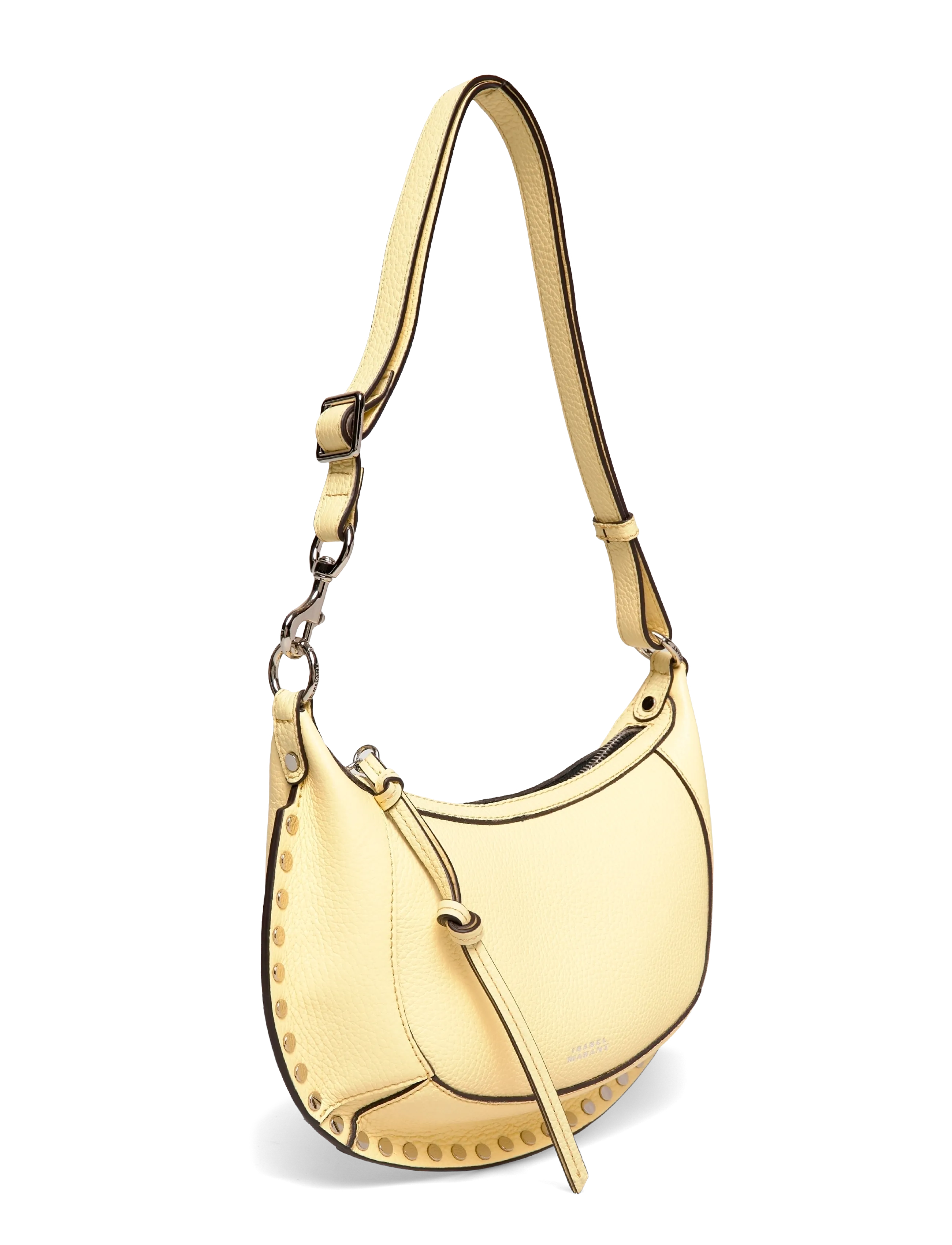 Isabel Marant - Oskan Moon leather shoulder bag - schoudertassen - beige - 2